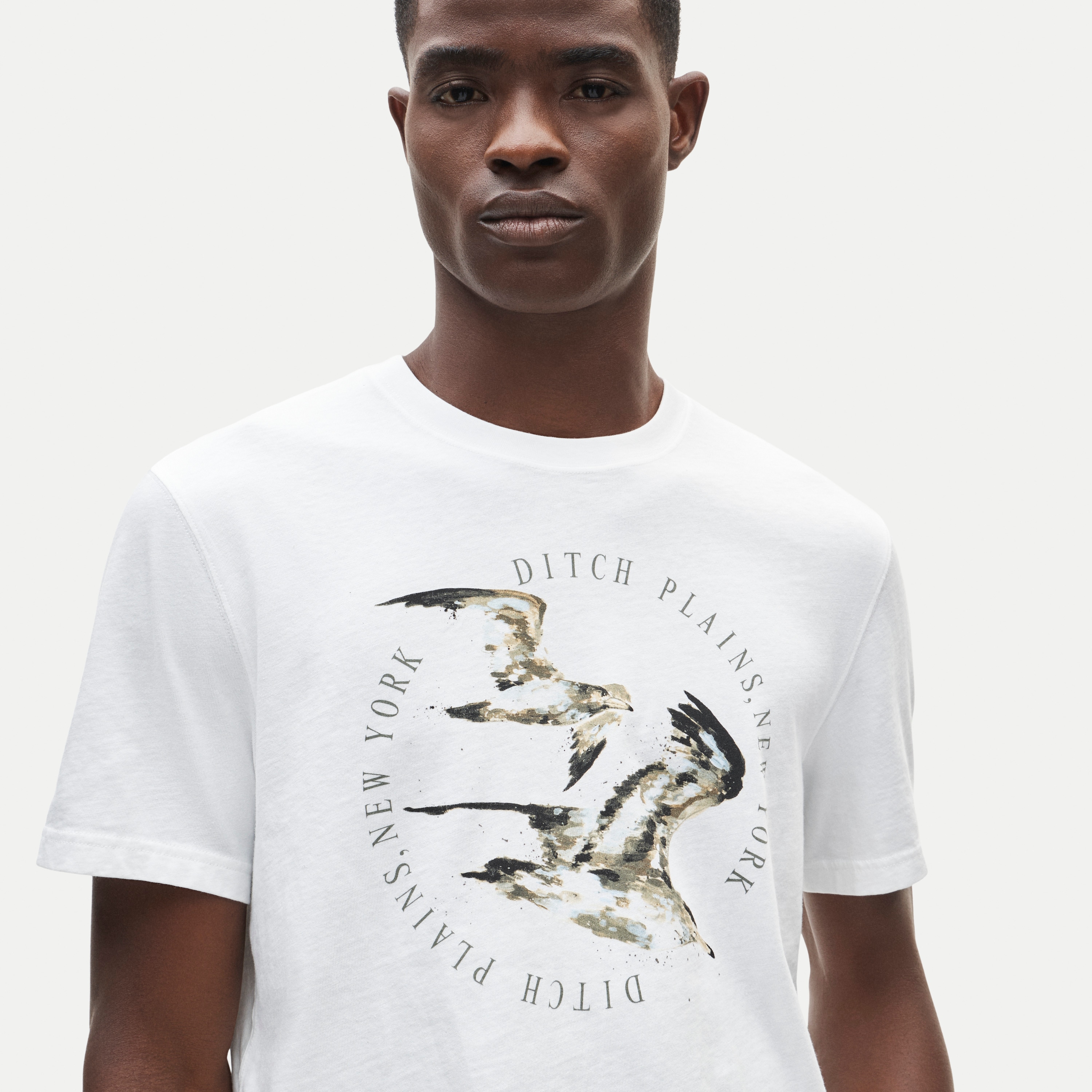 Vintage-wash cotton graphic T-shirt - thumbnail 2