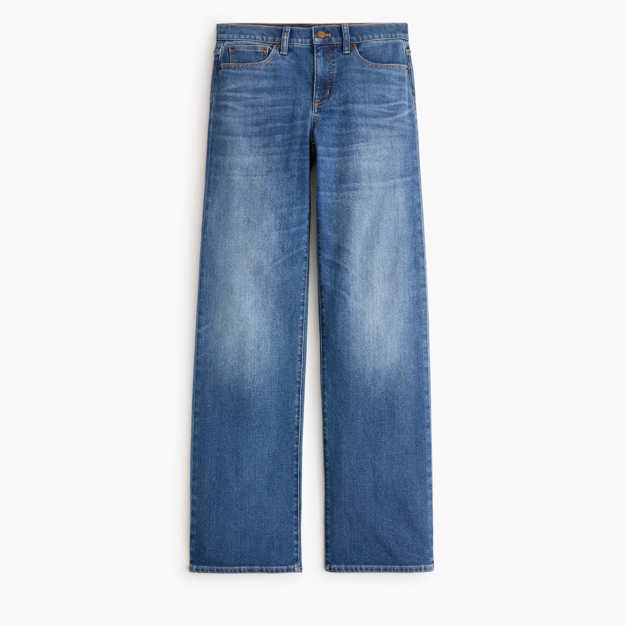 Low-slung wide-leg jean