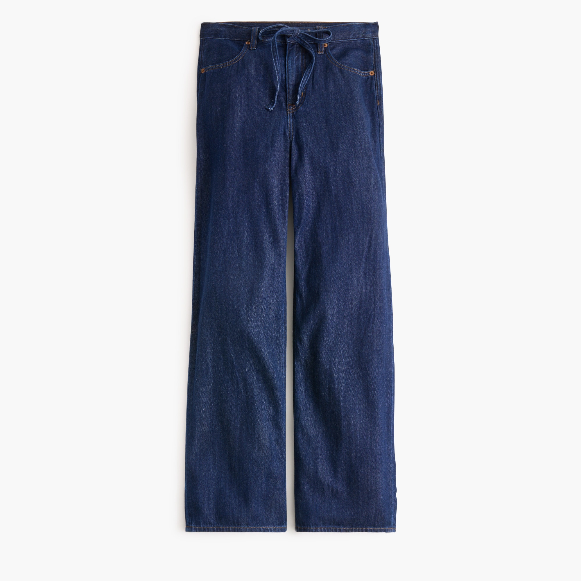 Light-feel drawstring jean