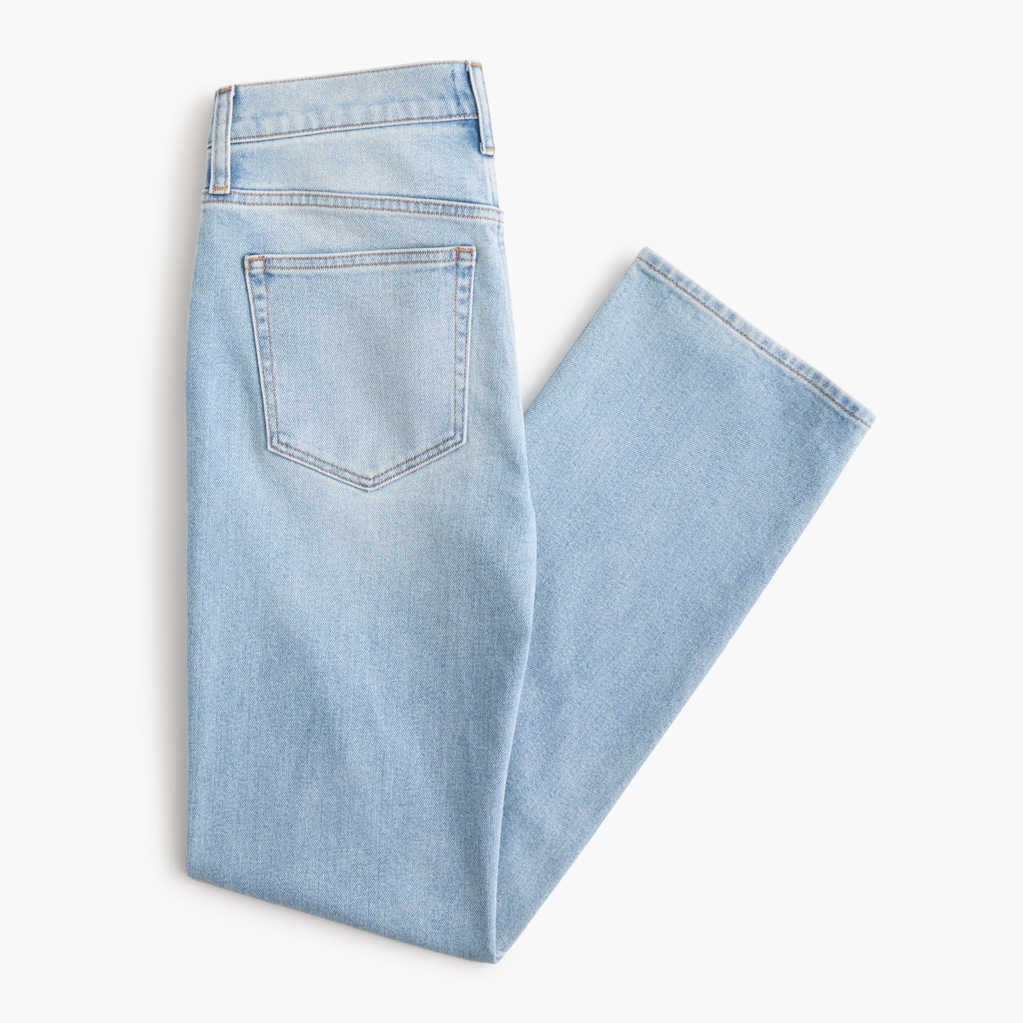 Mid-rise straight jean in all-day stretch