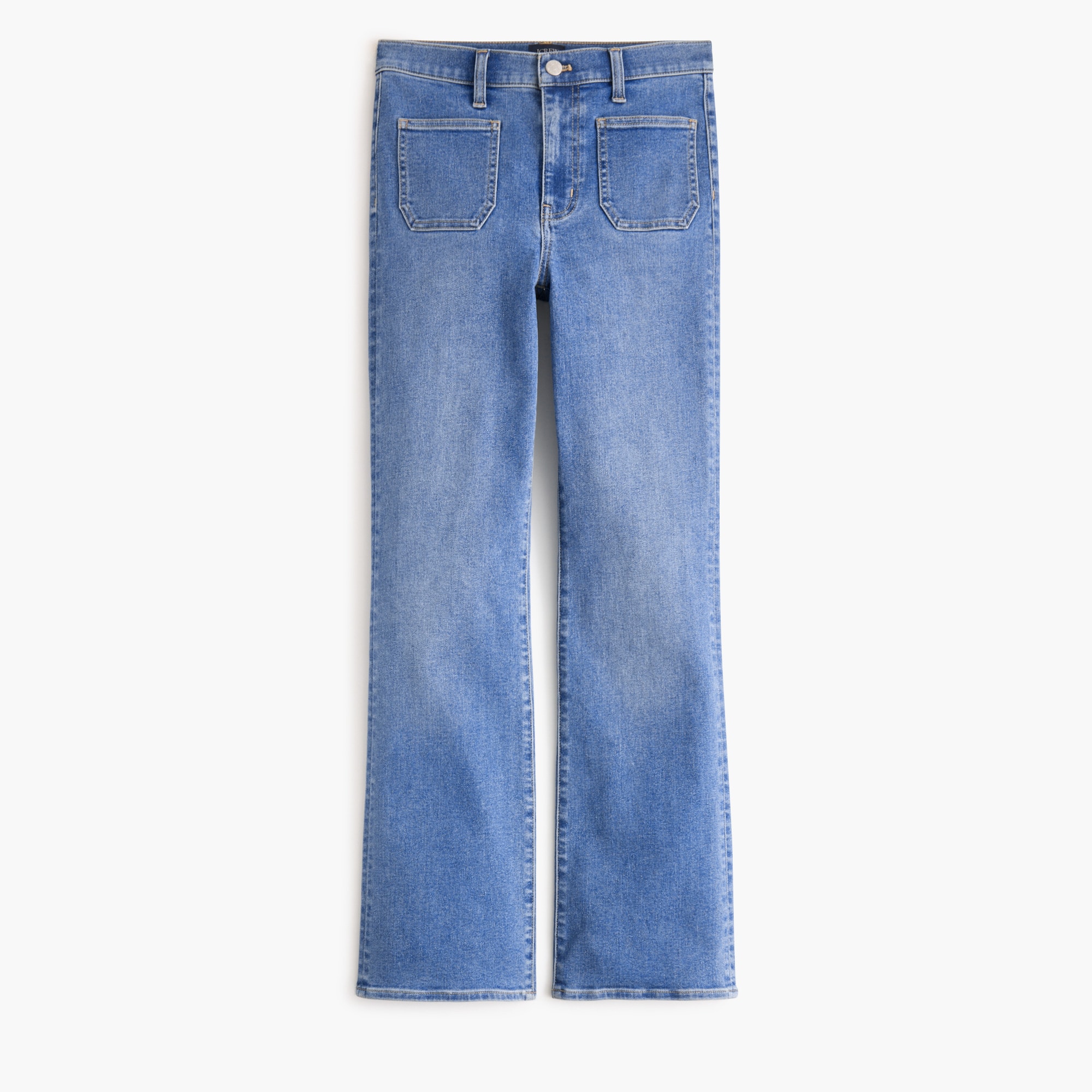 Ankle flare patch-pocket jean signature stretch+
