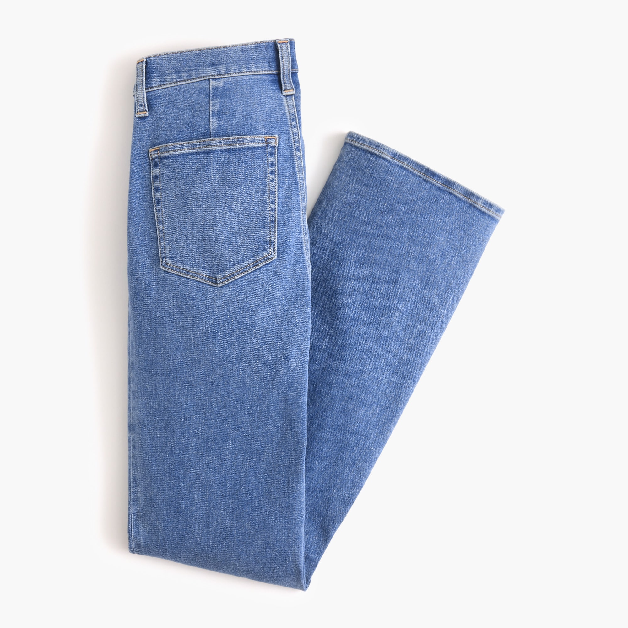 Ankle flare patch-pocket jean signature stretch+