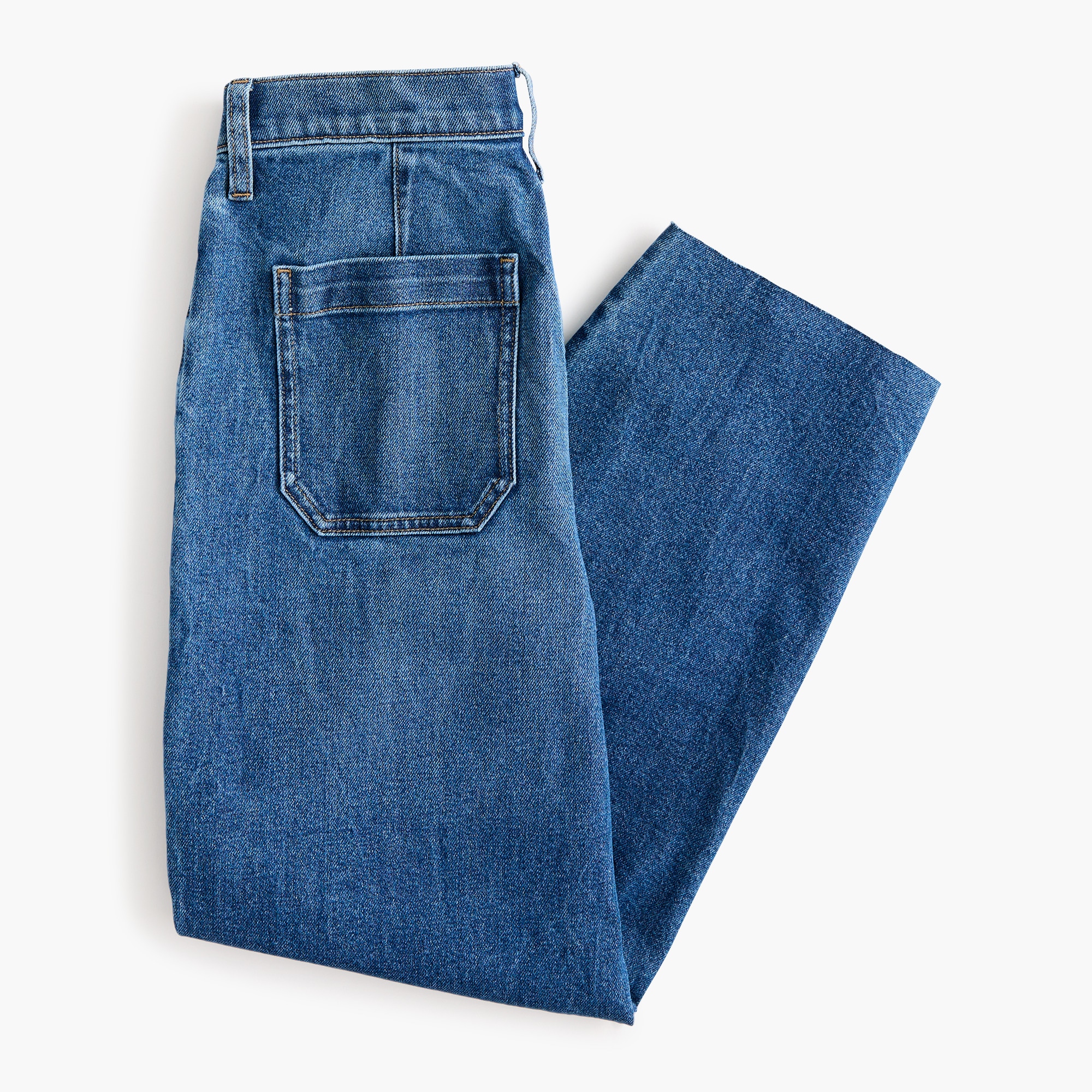 Slim barrel-leg utility jean all-day stretch