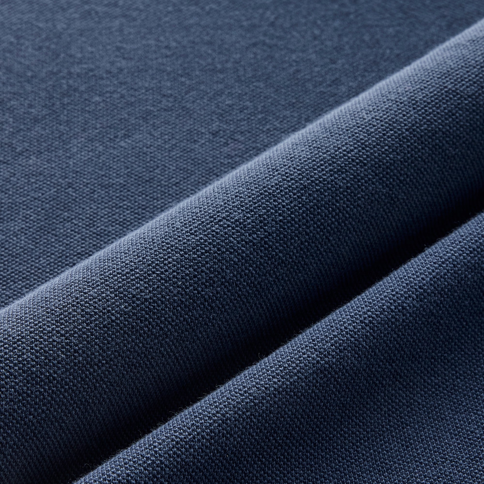 Washed piqué button-down shirt
