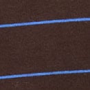 Rugby shirt with striped placket STAN STRIPE BROWN BLUE