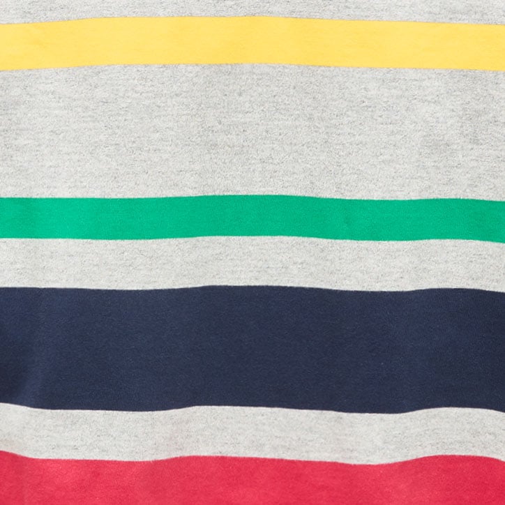 Rugby shirt with striped placket BRIGHT HTHR PALAMEDES S