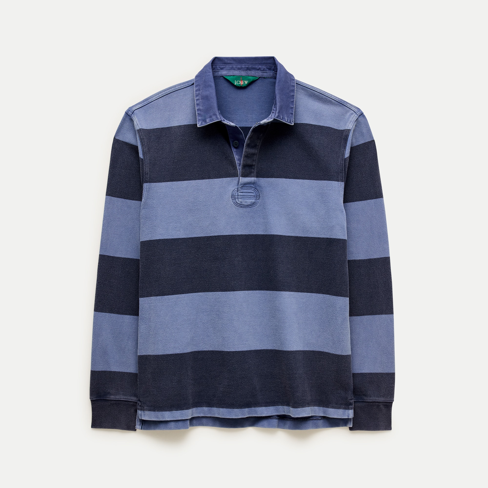 Overdyed rugby shirt in stripe
