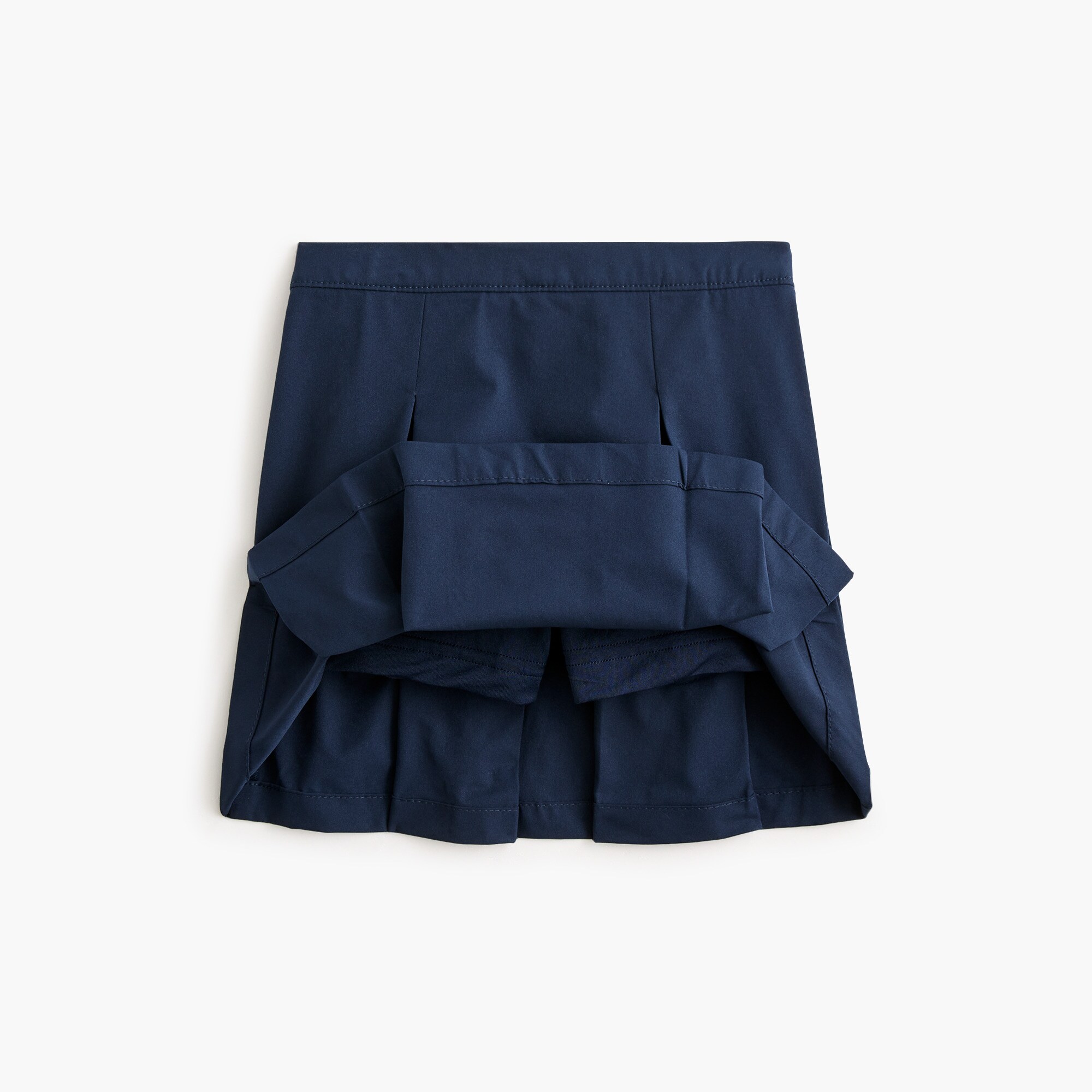 Girls' pleated uniform tech skort