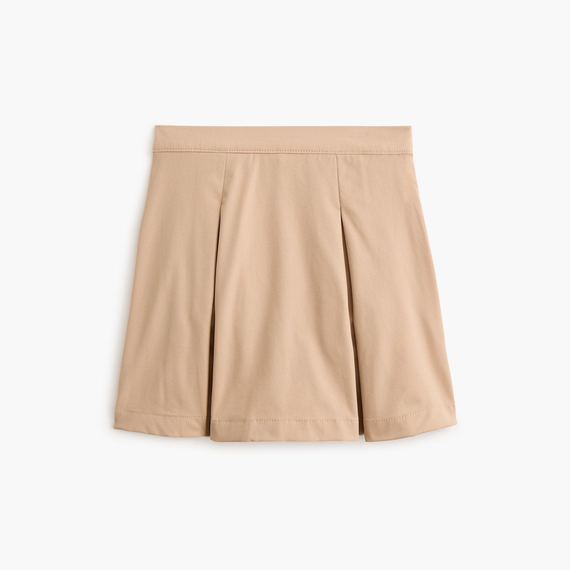 Girls' pleated uniform tech skort