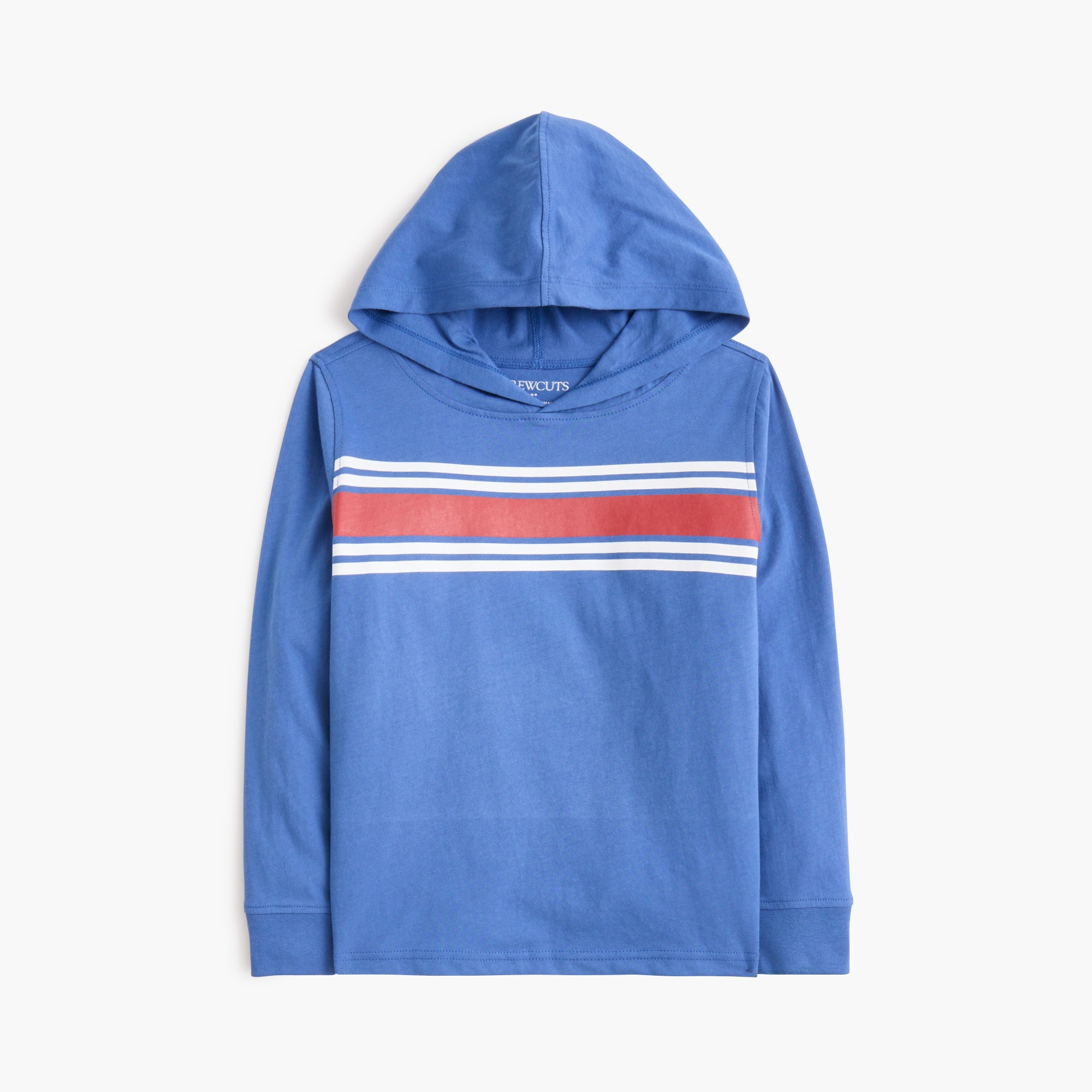 Boys' chest-stripe hooded tee