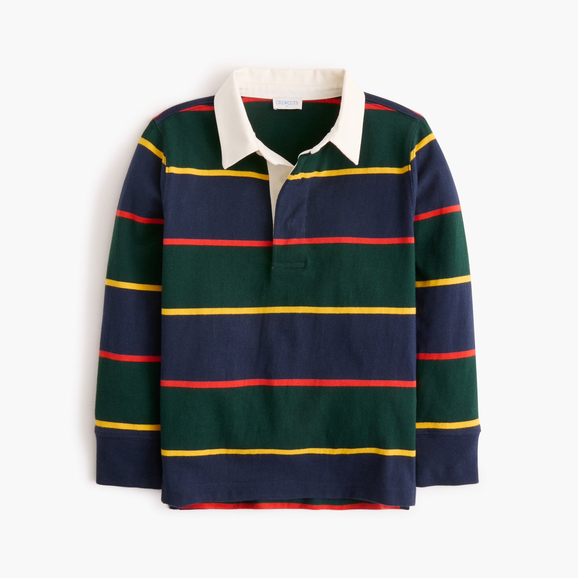 Kids' 100% cotton striped rugby shirt