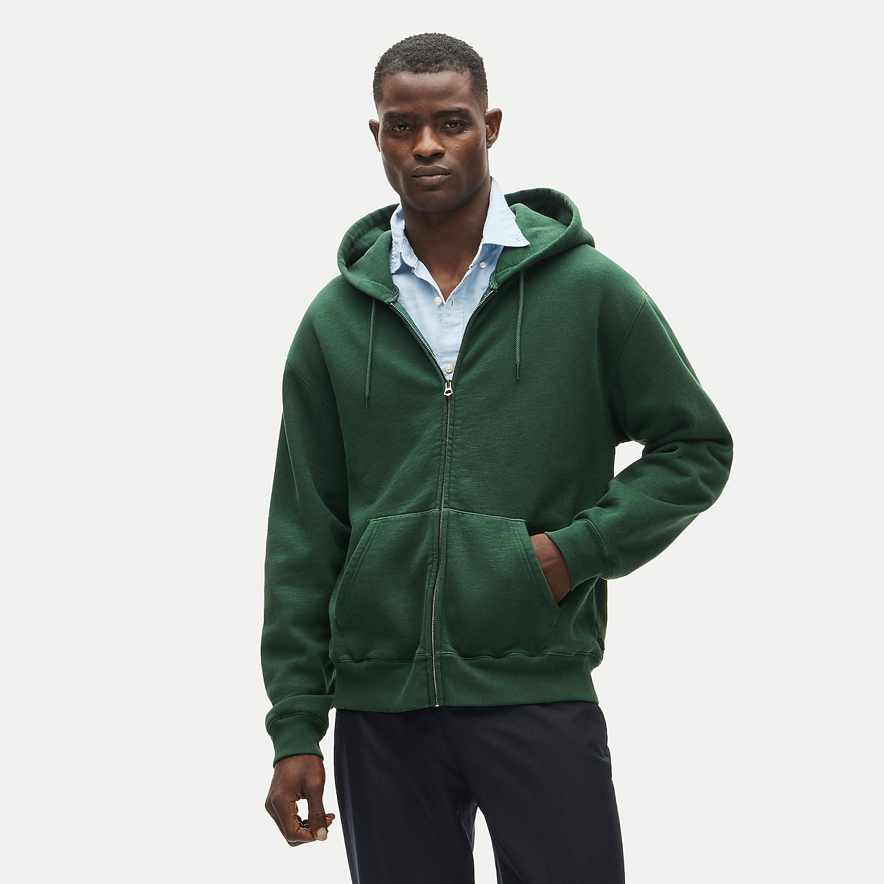 French Terry Pullover Hoodie For Men | J.Crew