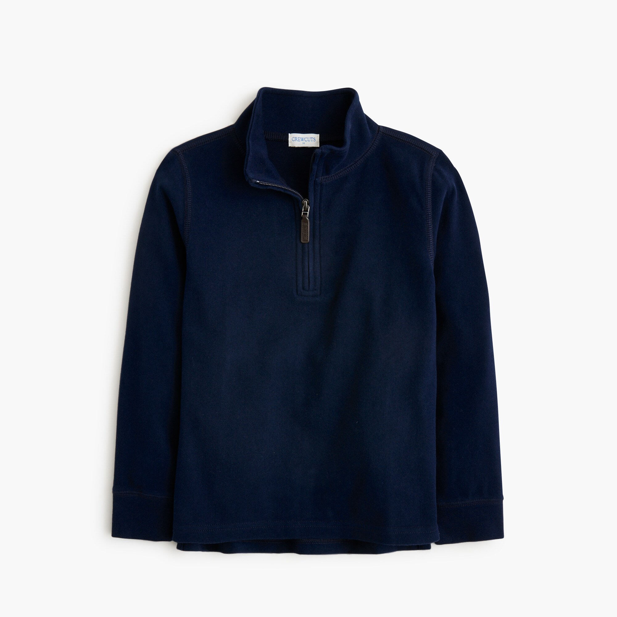 Boys' sueded jersey quarter-zip