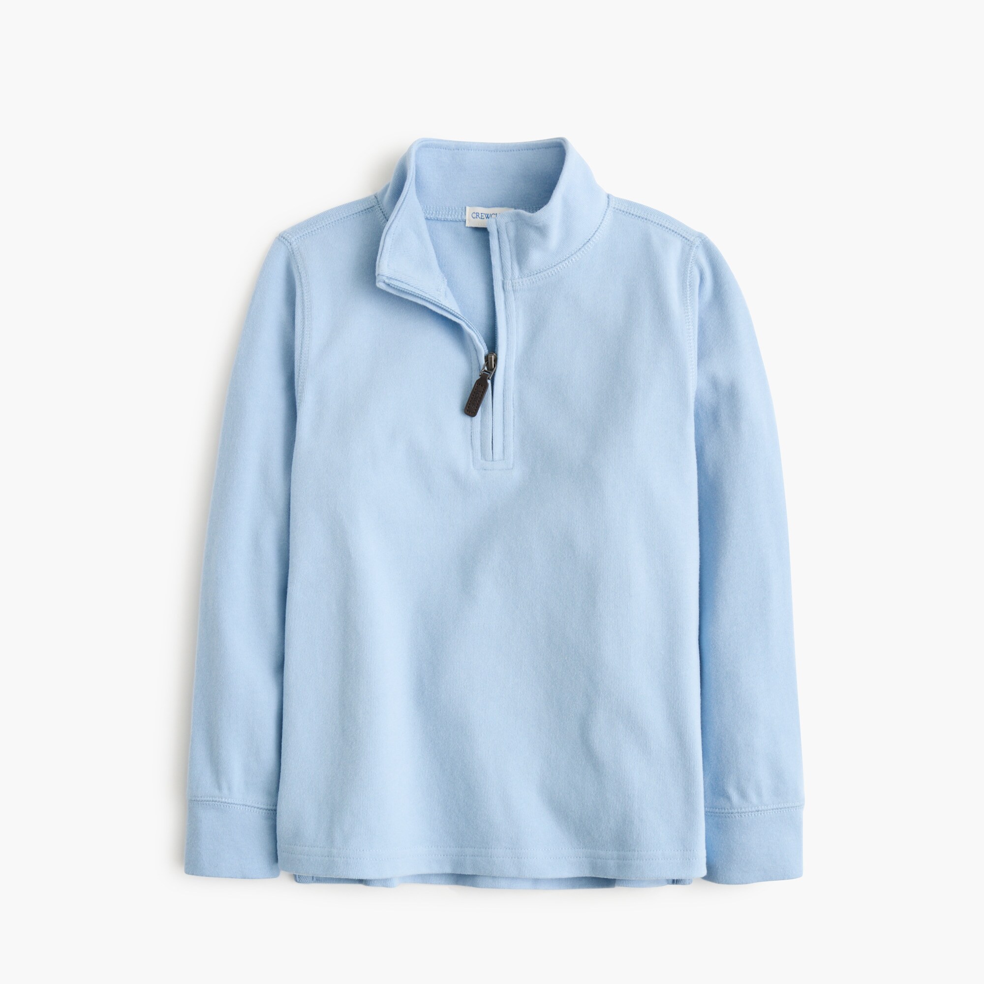 Boys' sueded jersey quarter-zip