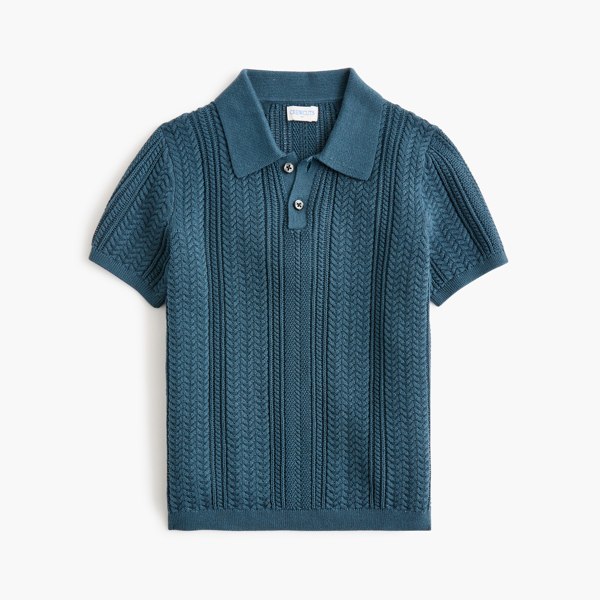 Boys' cable sweater-polo