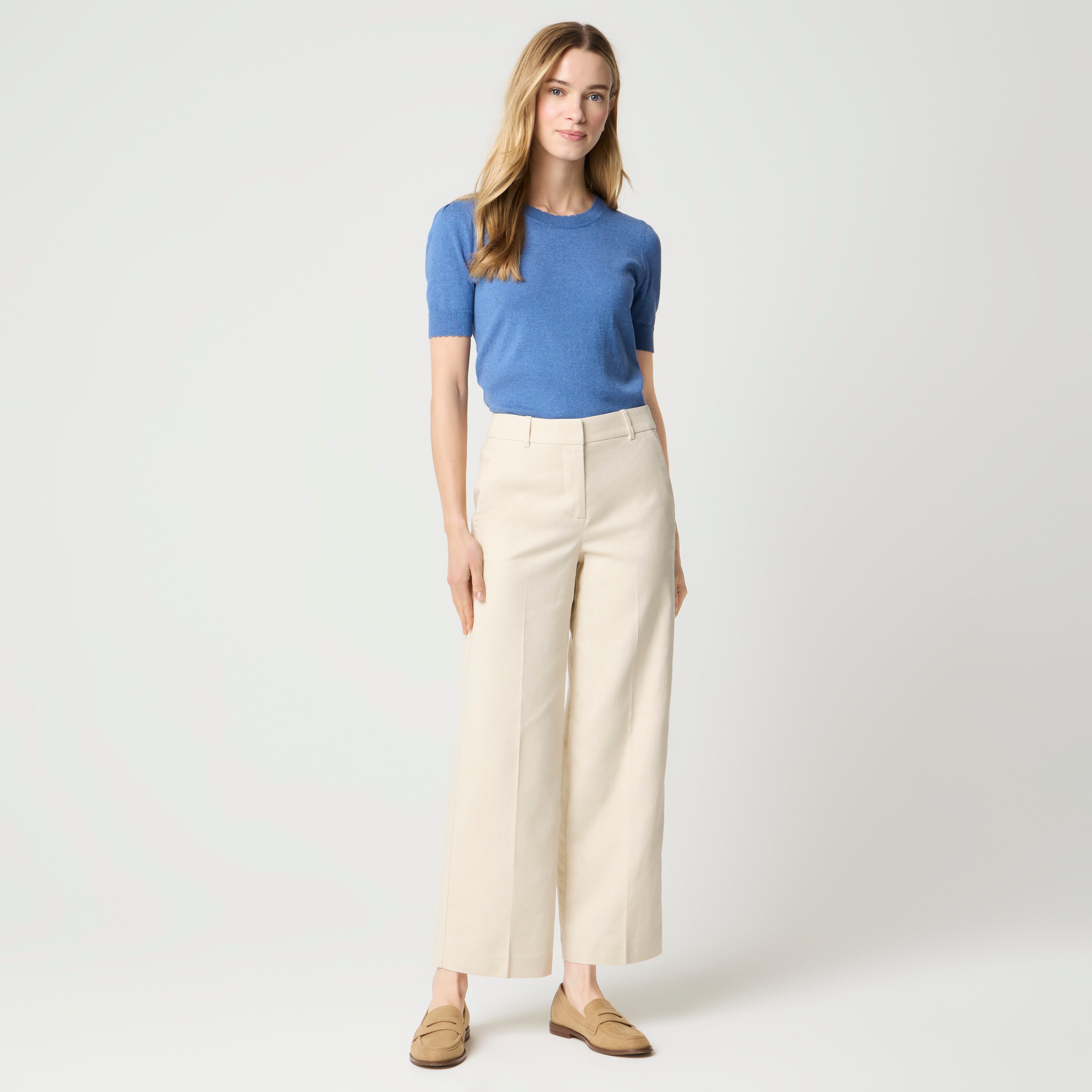 パンツ 40 ~ 50's Linen Fabric Remake Wide Pants 40 ~ 50's Linen Fabric Remake Wide Pants Should I keep this fit or