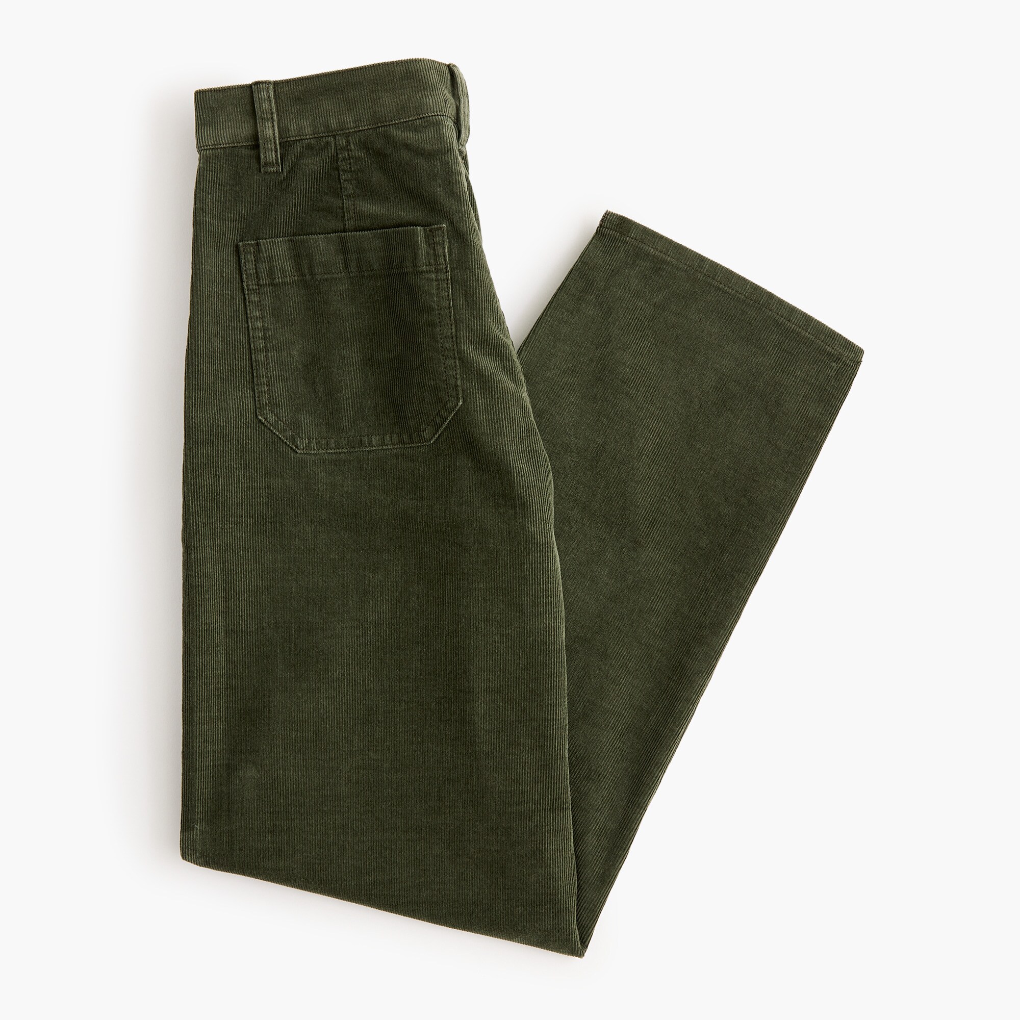 Corduroy barrel-leg utility pant