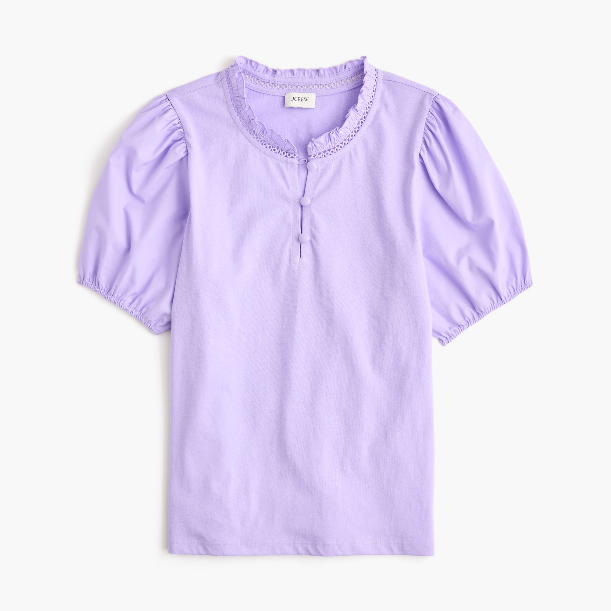 Puff-sleeve top
