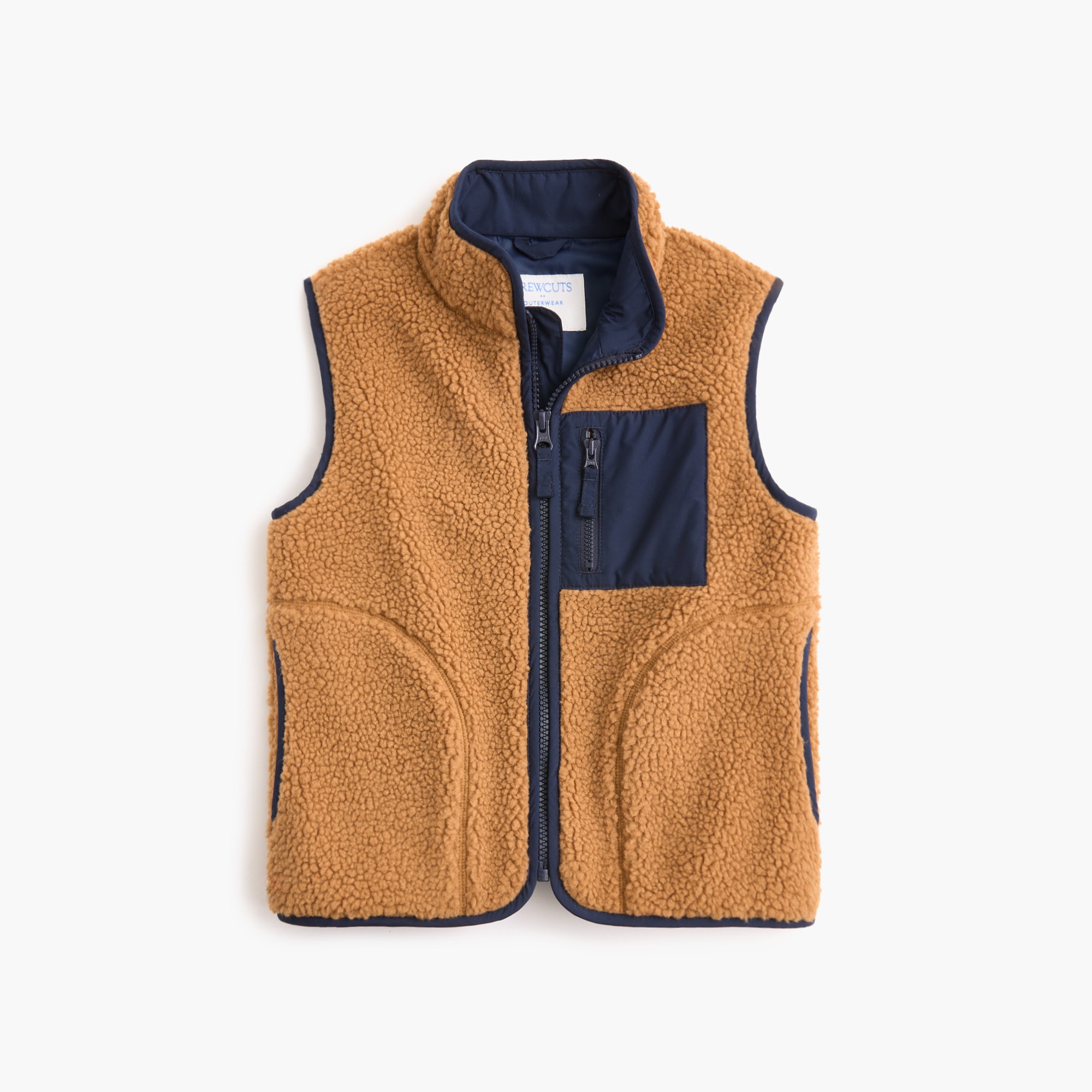 Boys' sherpa vest