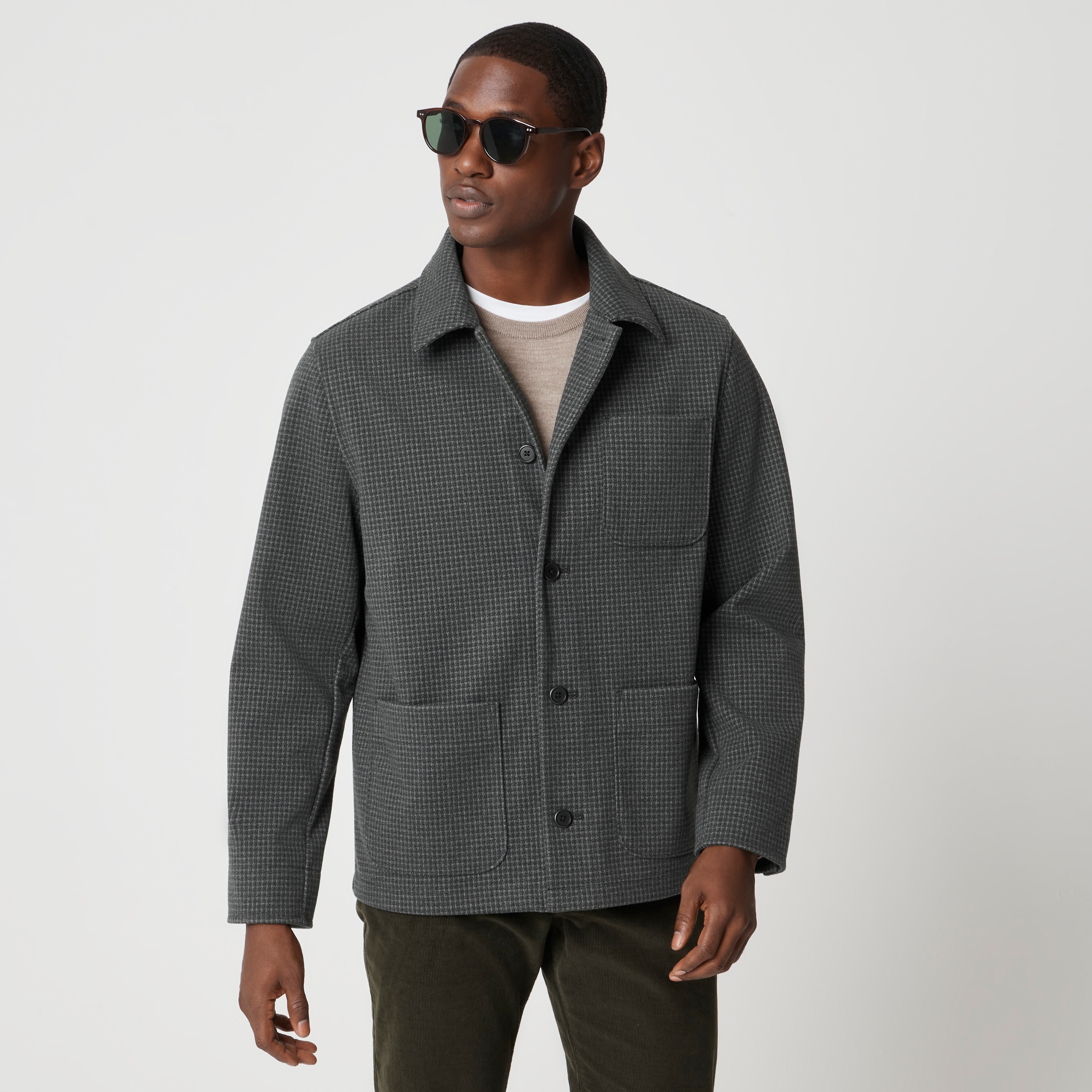 Knit chore jacket