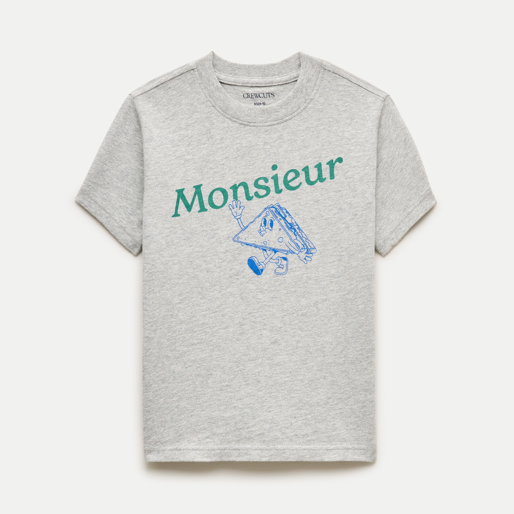 Kids' short-sleeve "Monsieur" graphic T-shirt