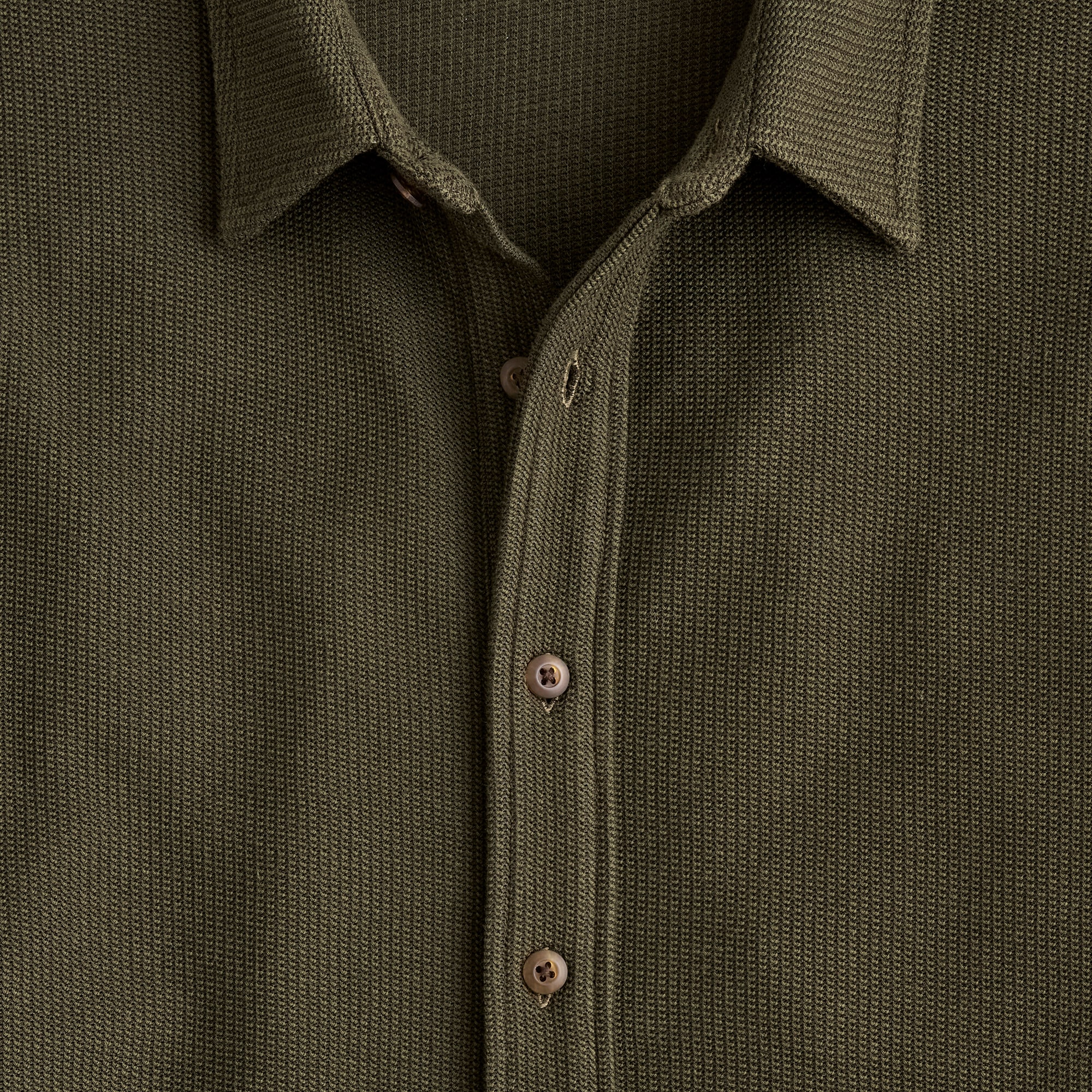 Short-sleeve textured knit shirt