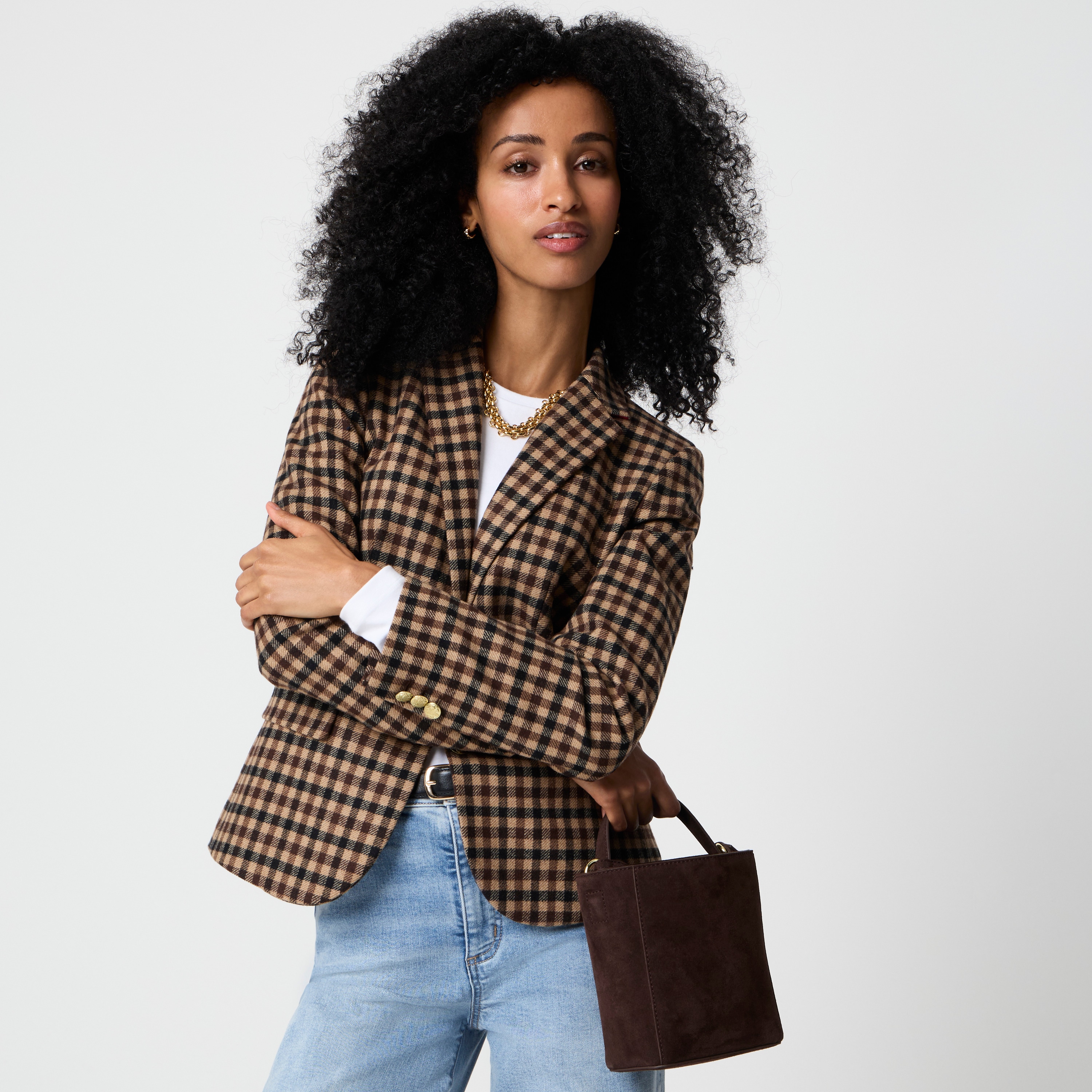 Quinn mini crossbody bucket bag