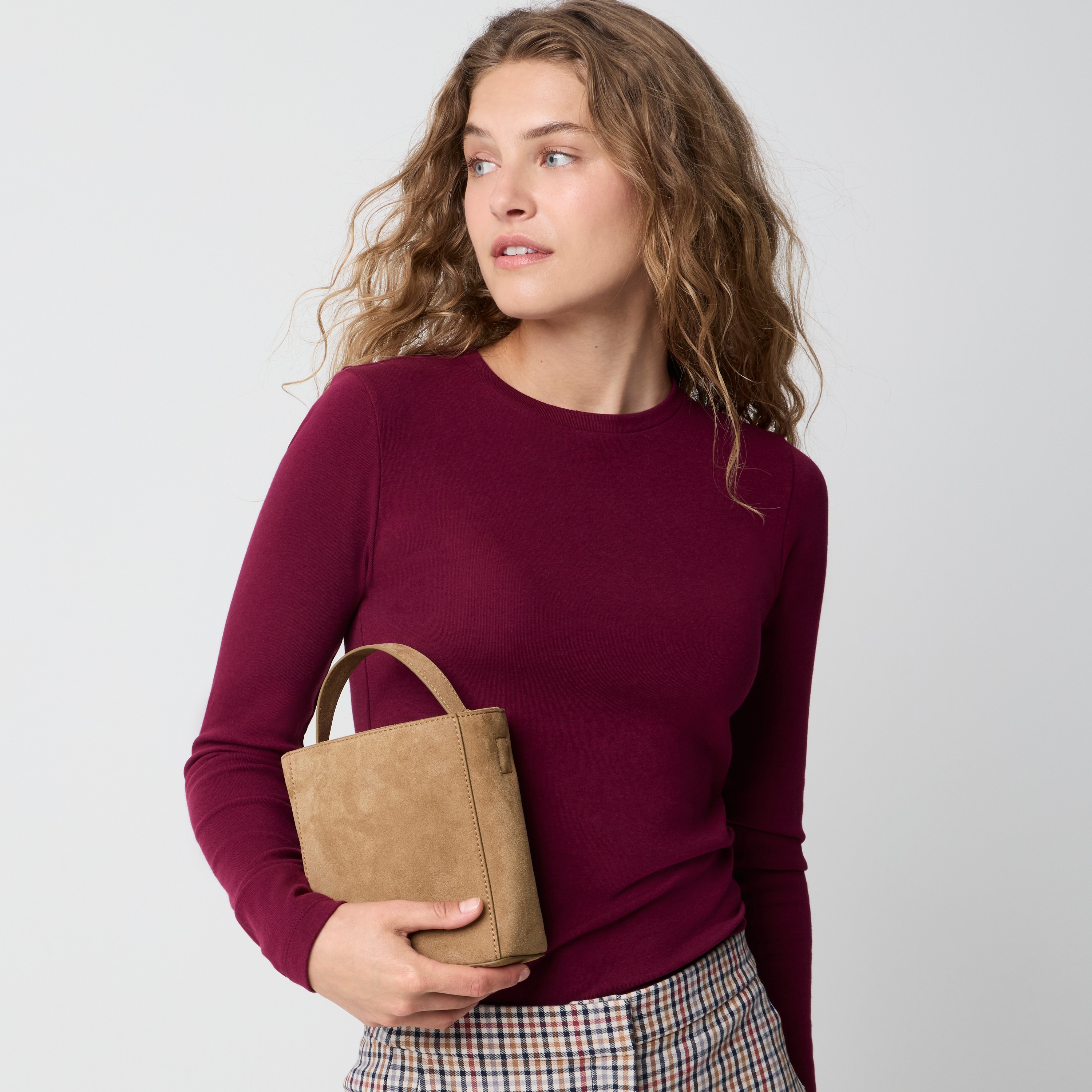 Quinn mini crossbody bucket bag