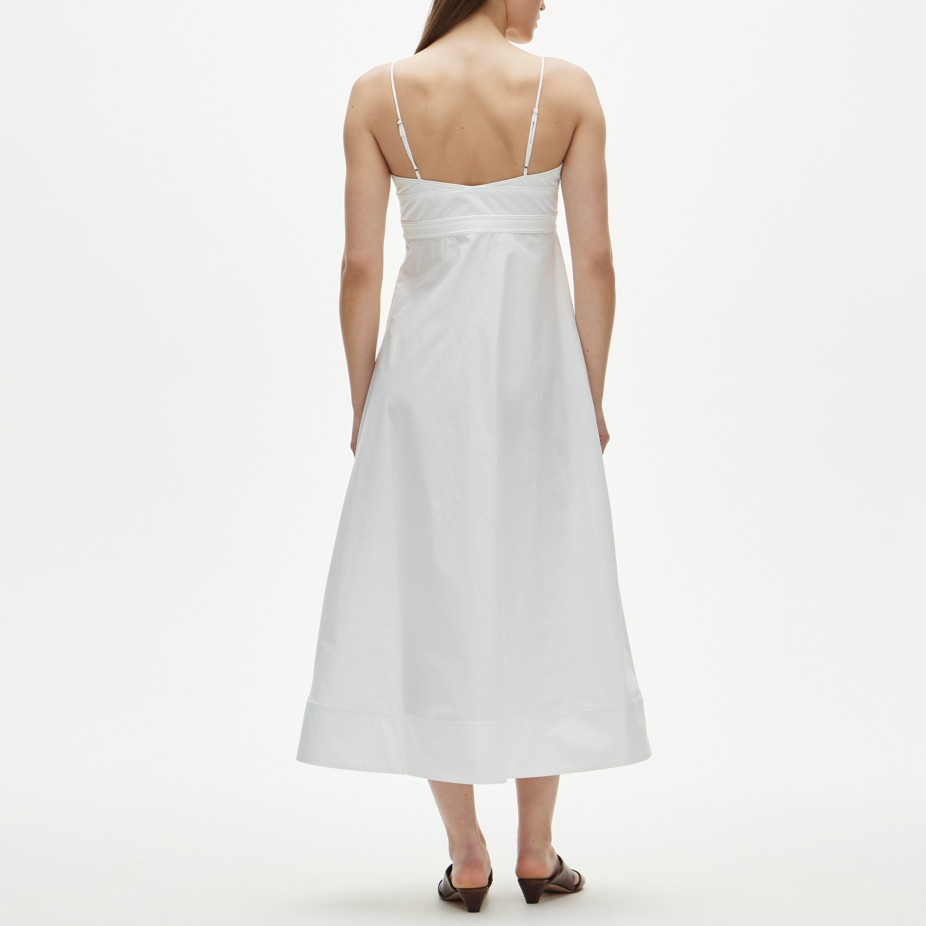 Empire-waist dress in cotton poplin - image 4