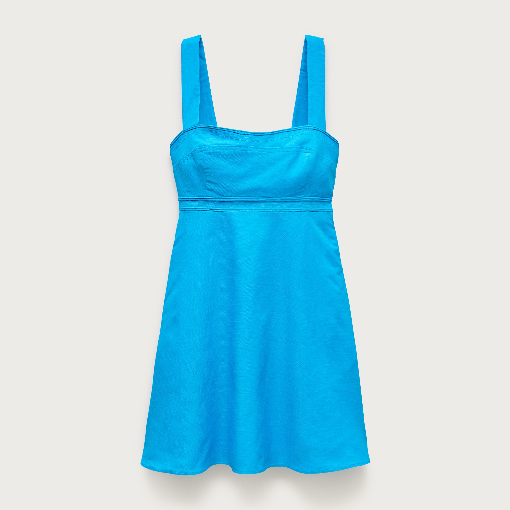 Empire-waist Mini Dress In Gramercy Linen Blend For Women | J.Crew