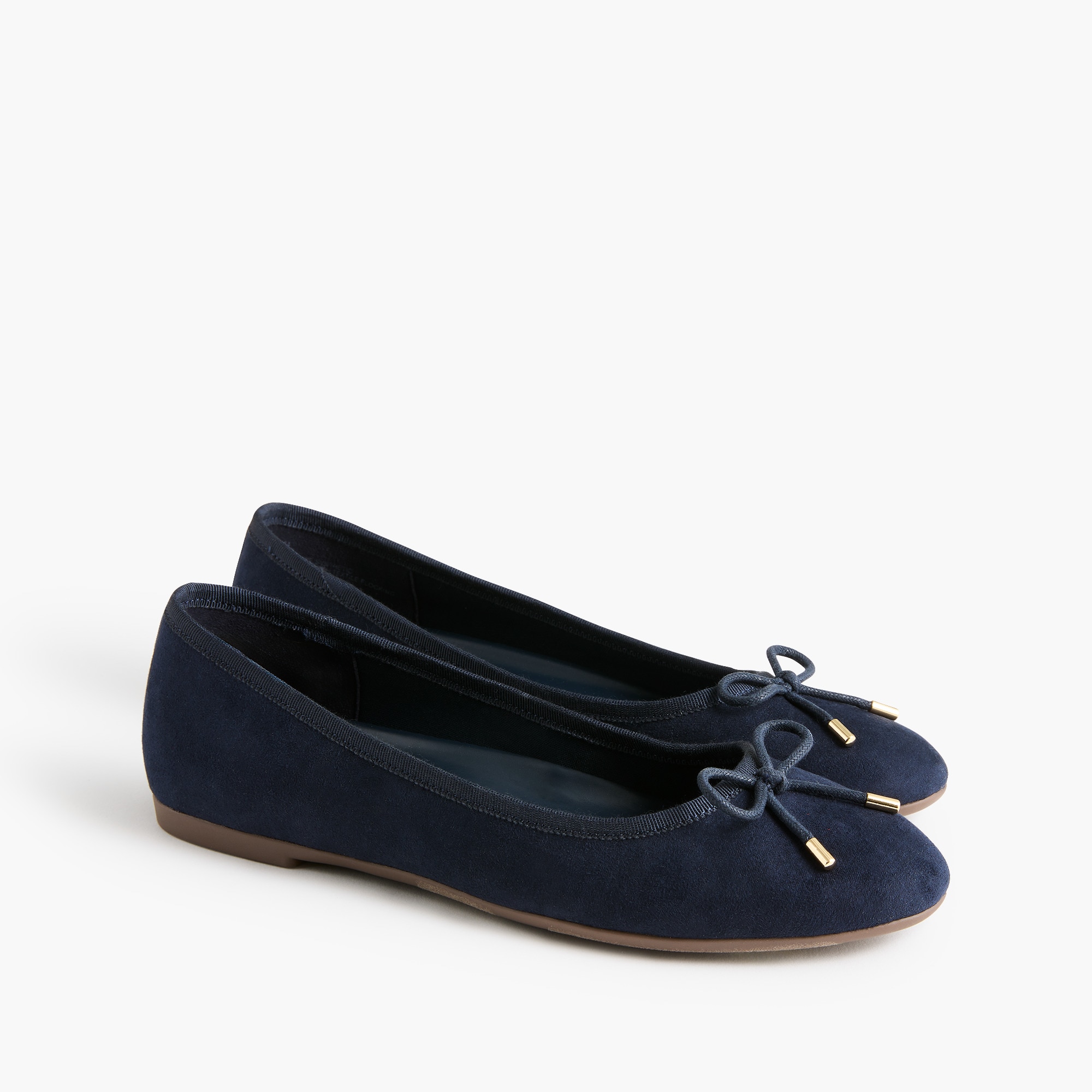 Sueded flex ballet flats