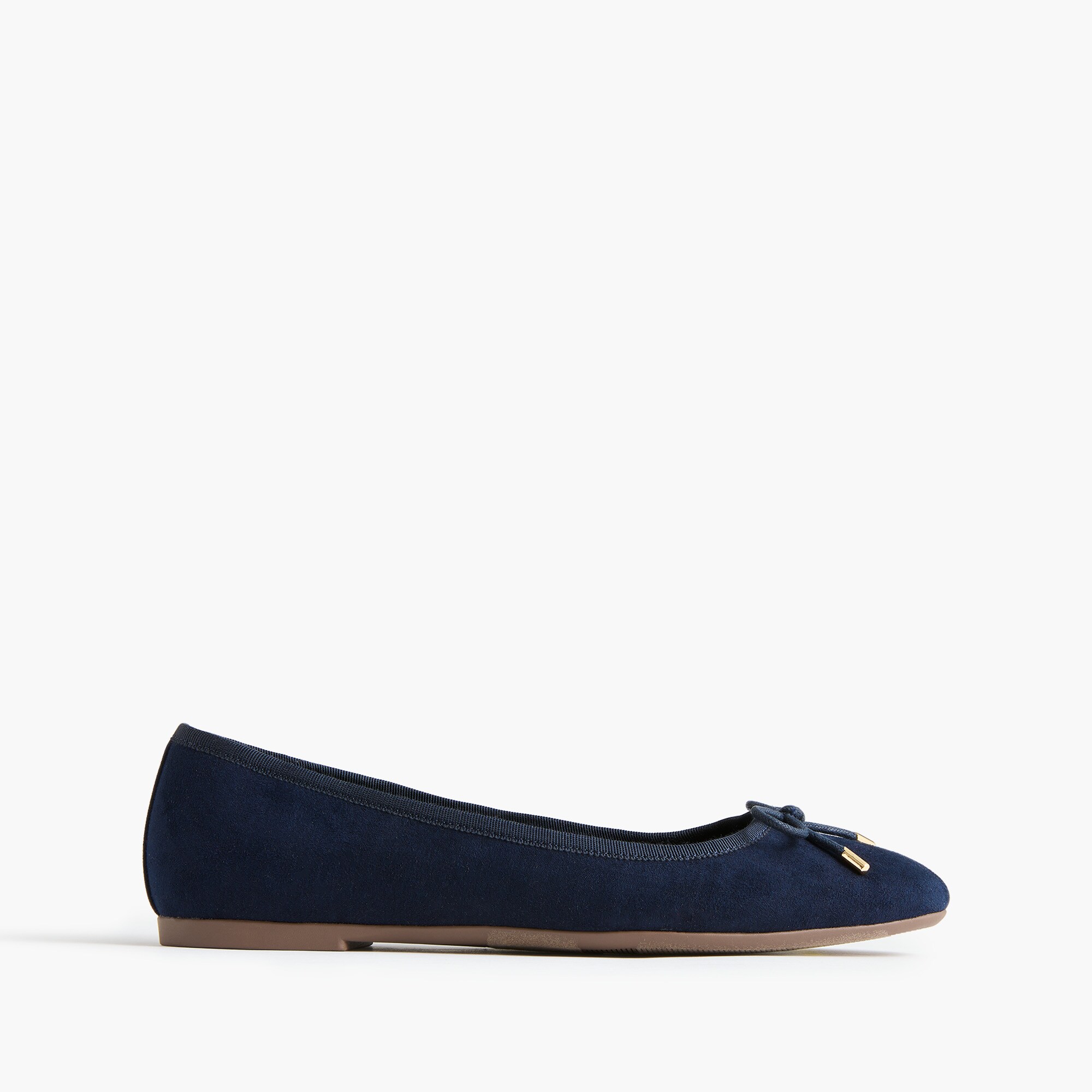 Sueded flex ballet flats