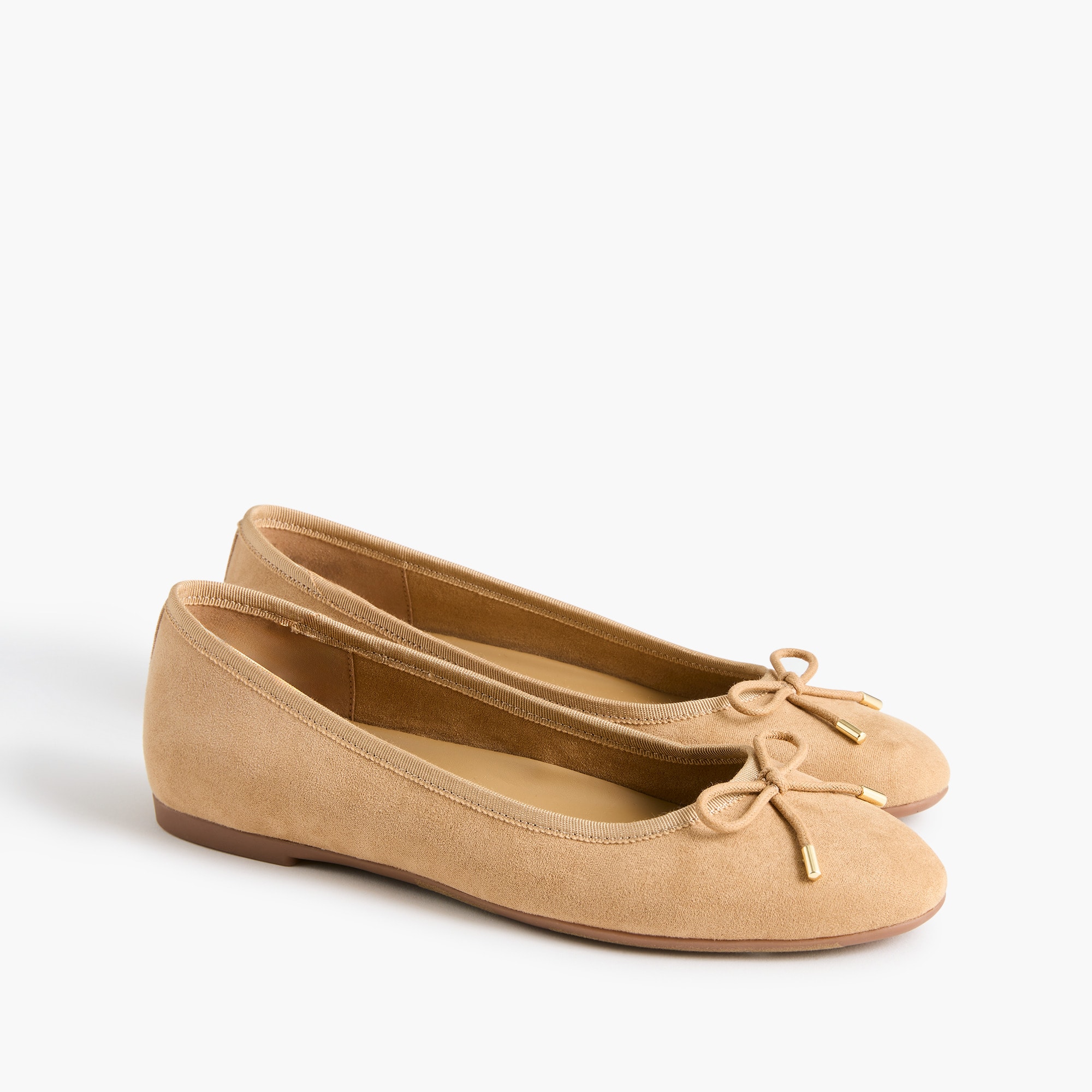 Sueded flex ballet flats