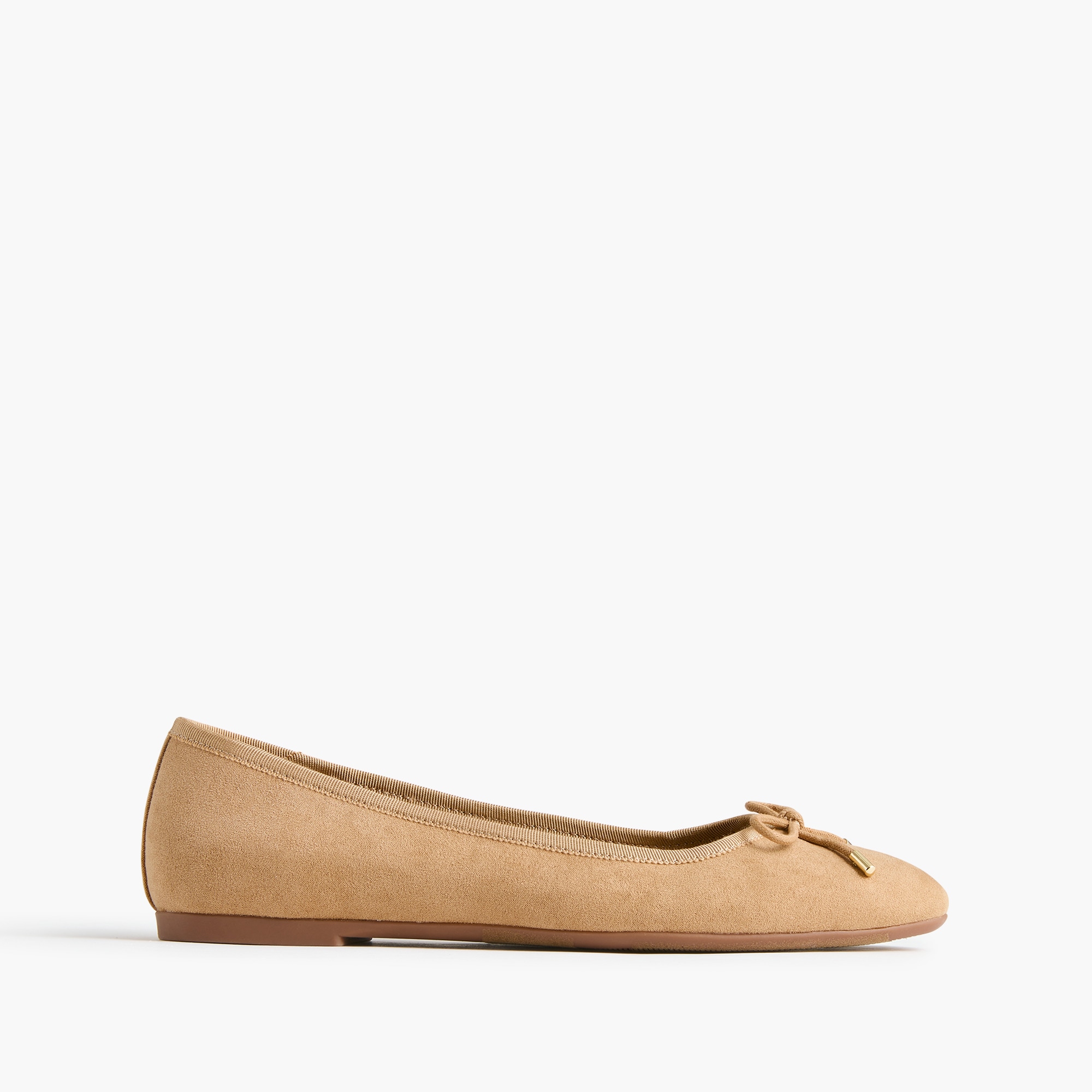 Sueded flex ballet flats
