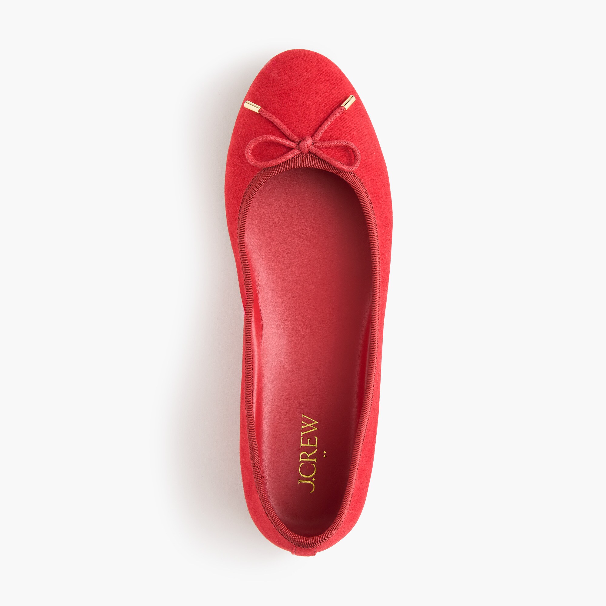 Sueded flex ballet flats