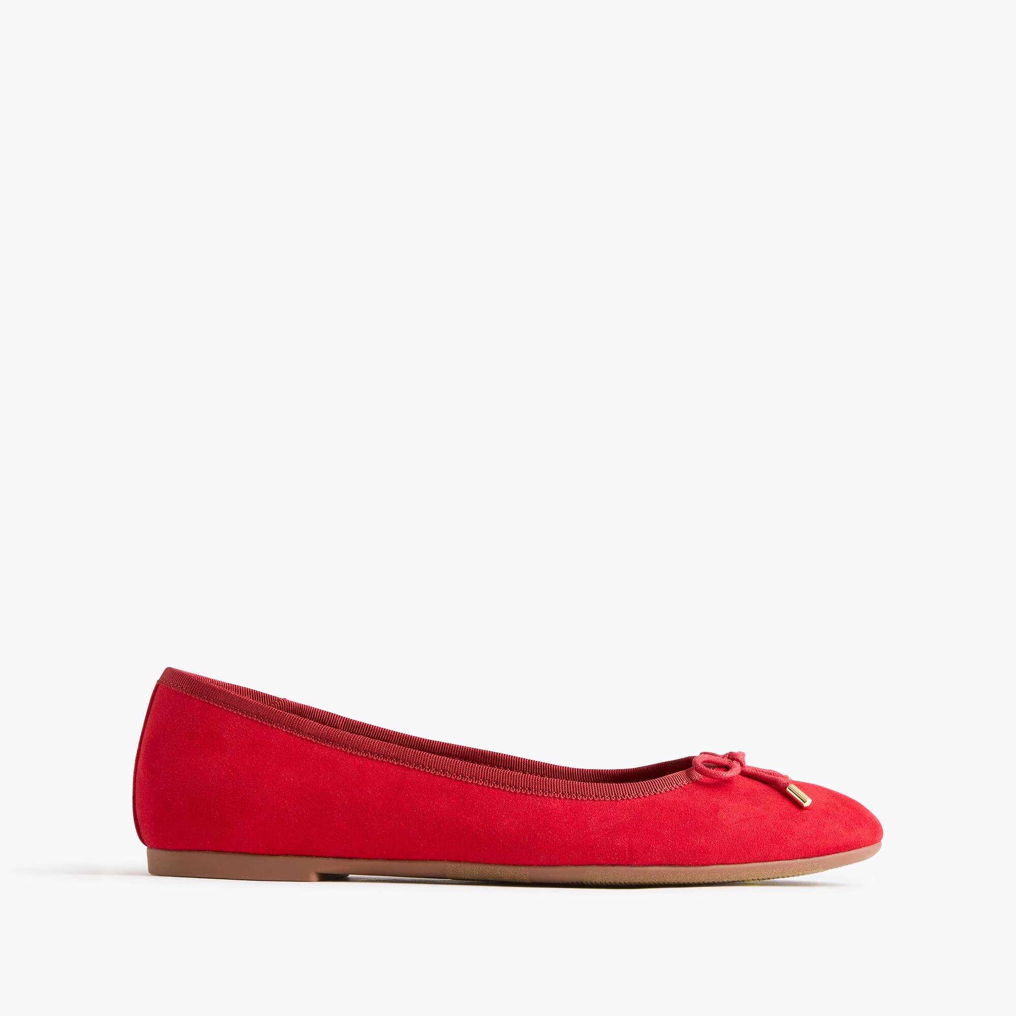 Sueded flex ballet flats