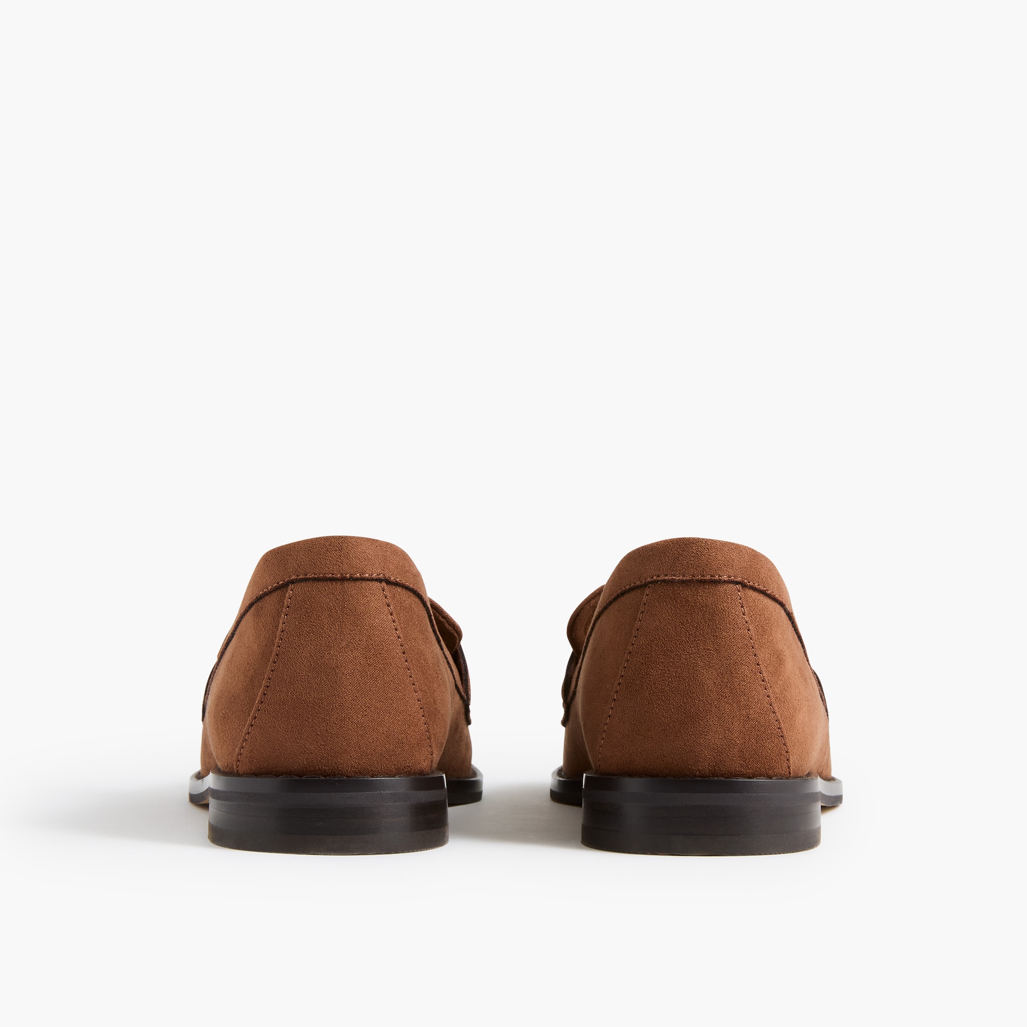 Sueded flex penny loafers