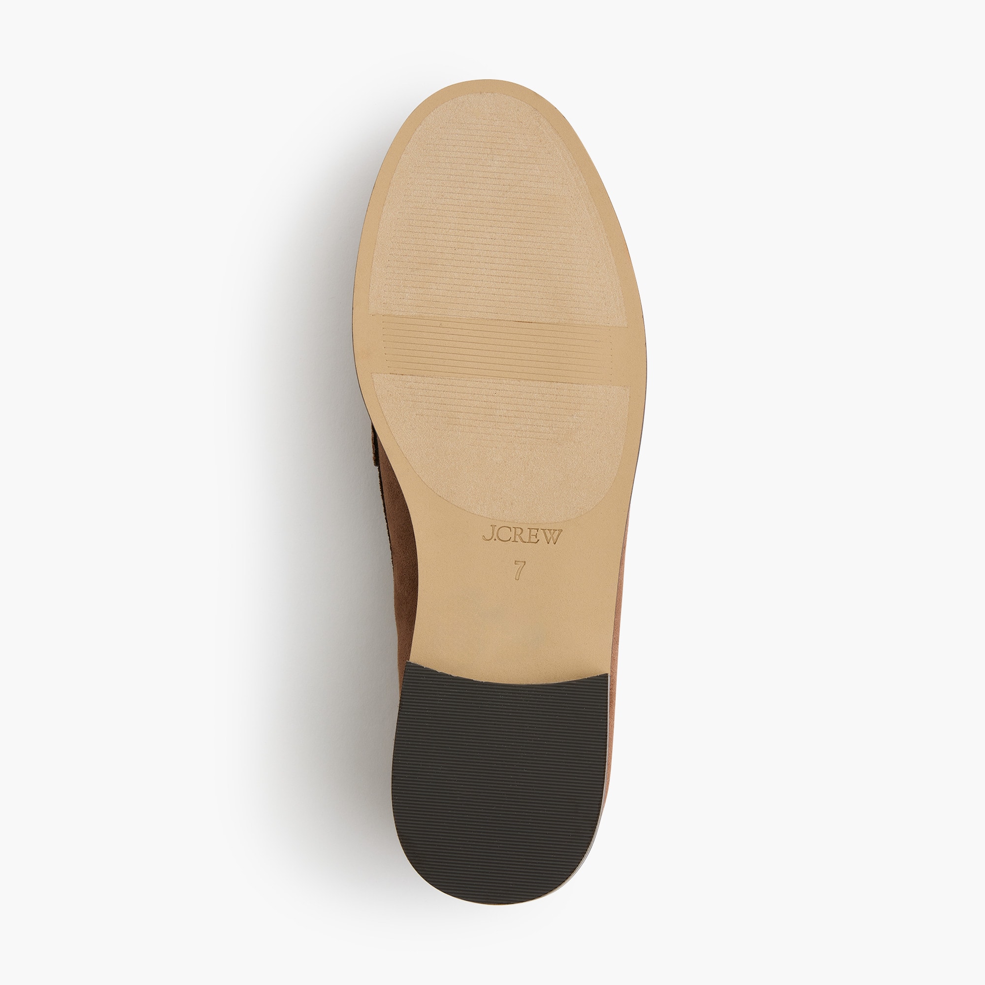 Sueded flex penny loafers