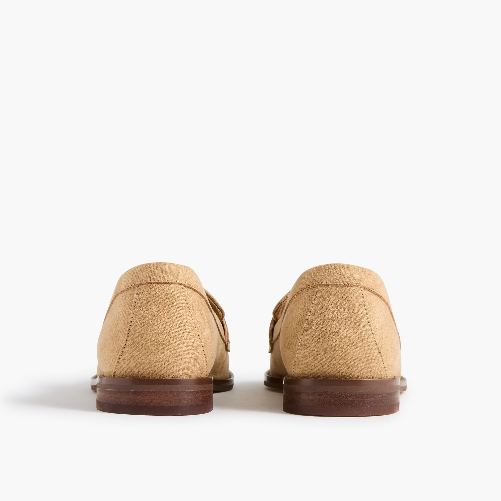 Sueded flex penny loafers