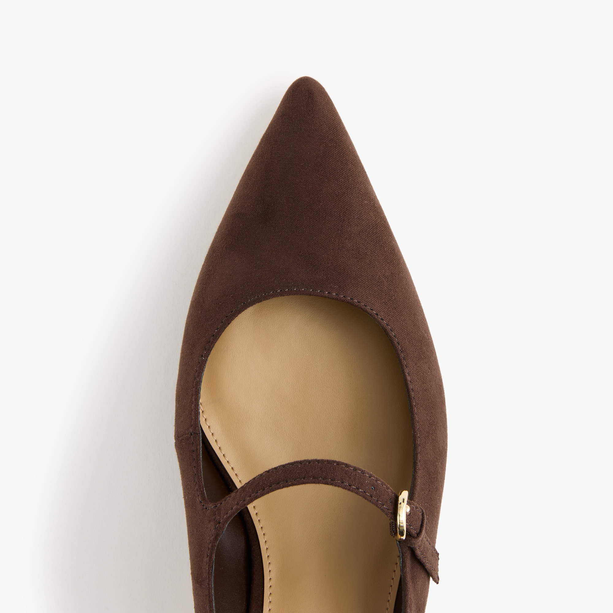 Slingback pointed-toe Mary Jane heels