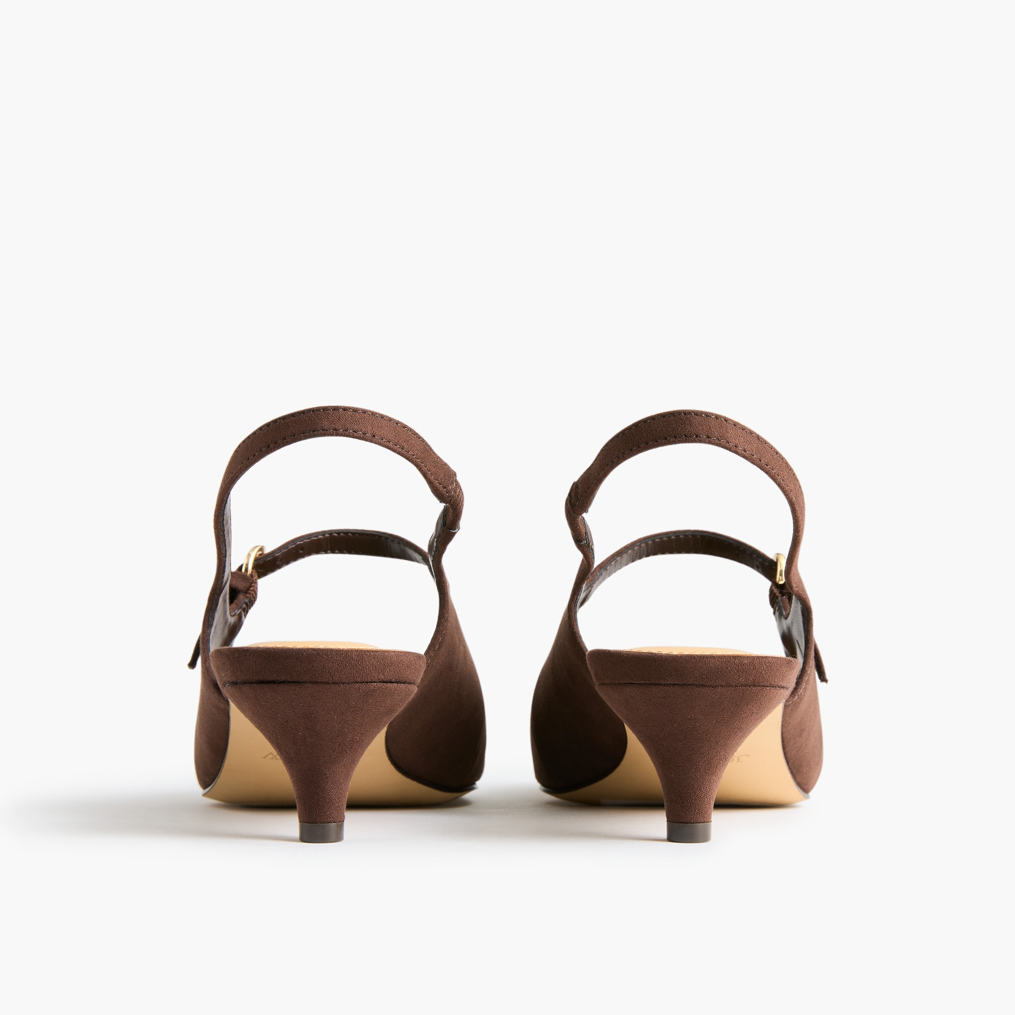 Slingback pointed-toe Mary Jane heels