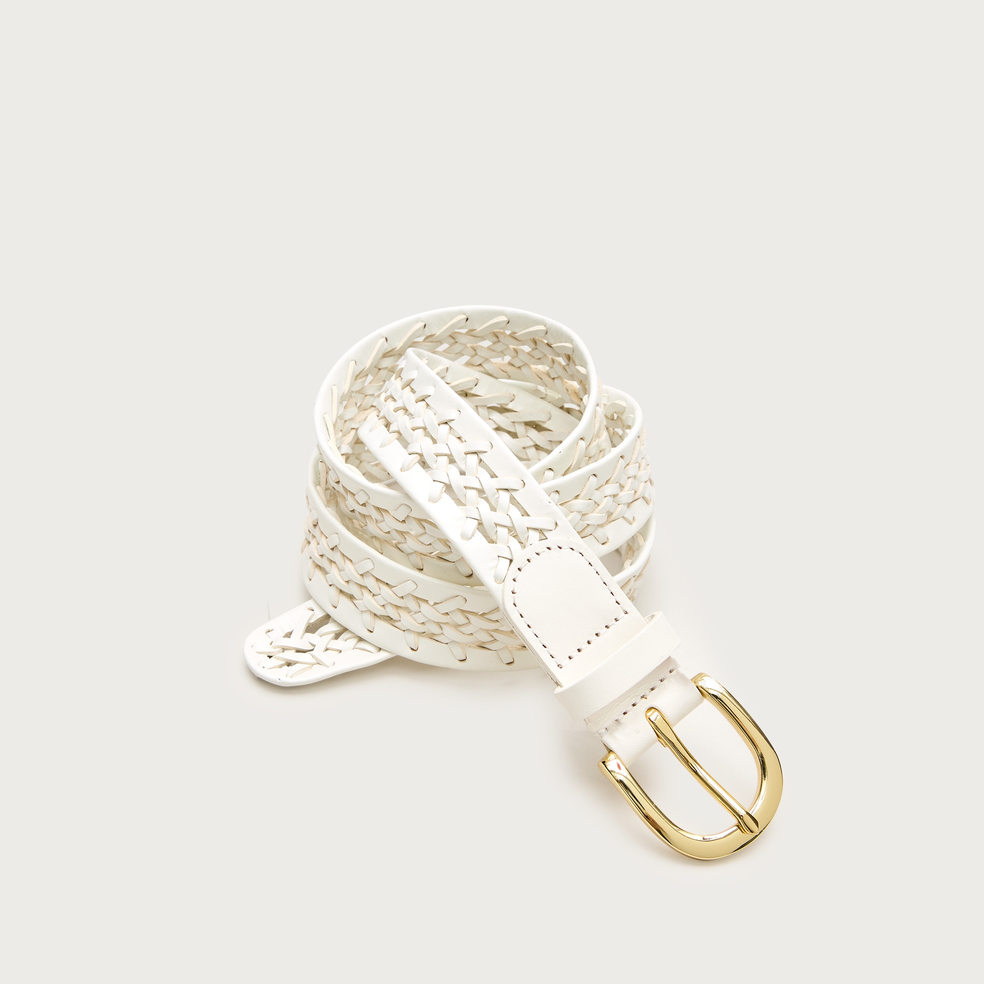 Open-weave Classic Belt In Leather For Women | J.Crew