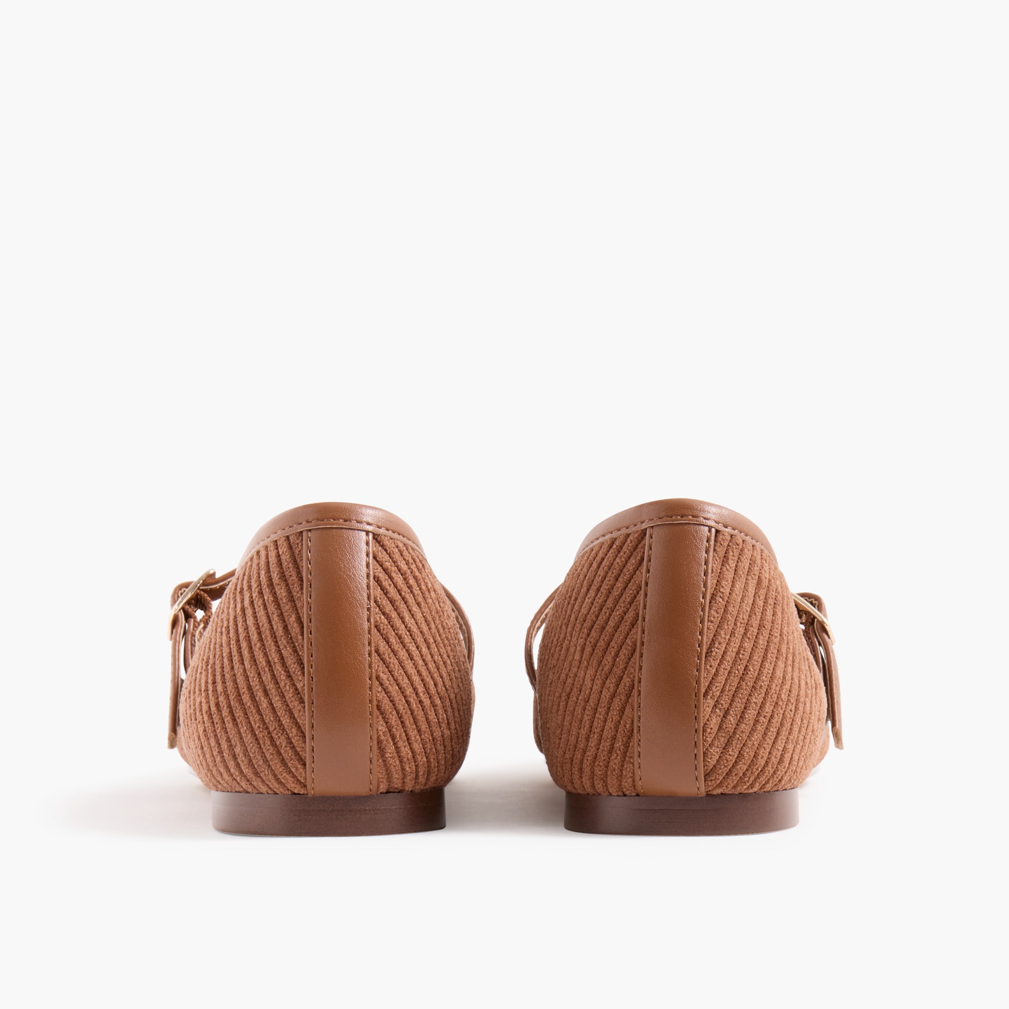 Textured square-toe Mary Janes