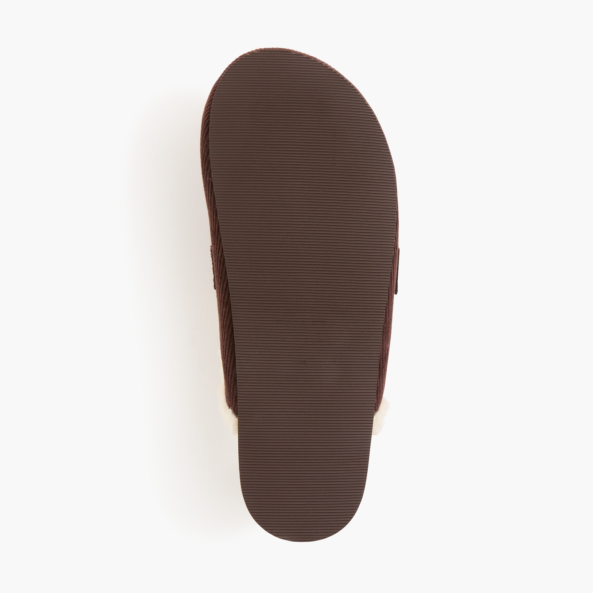Corduroy slip-on clog mules