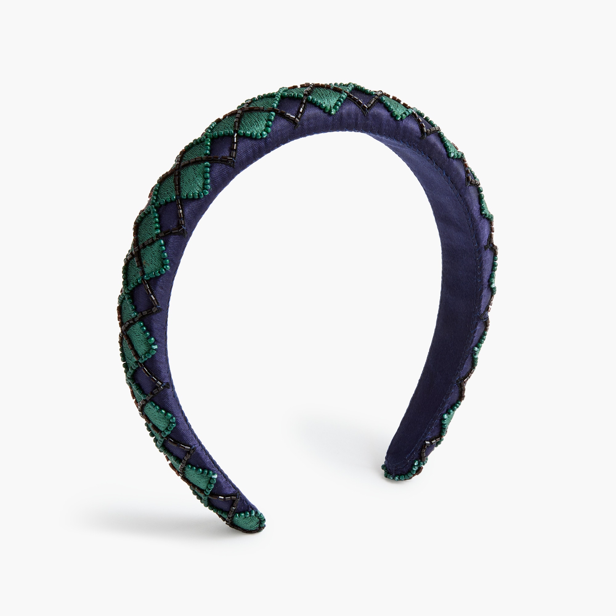 Argyle beaded headband
