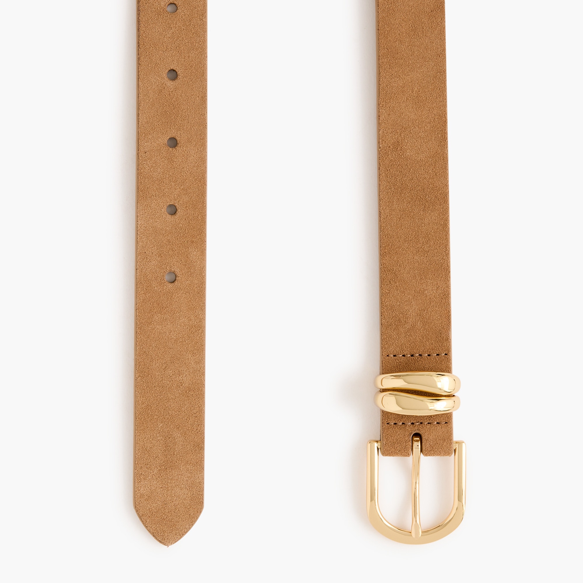 Novelty keeper suede belt