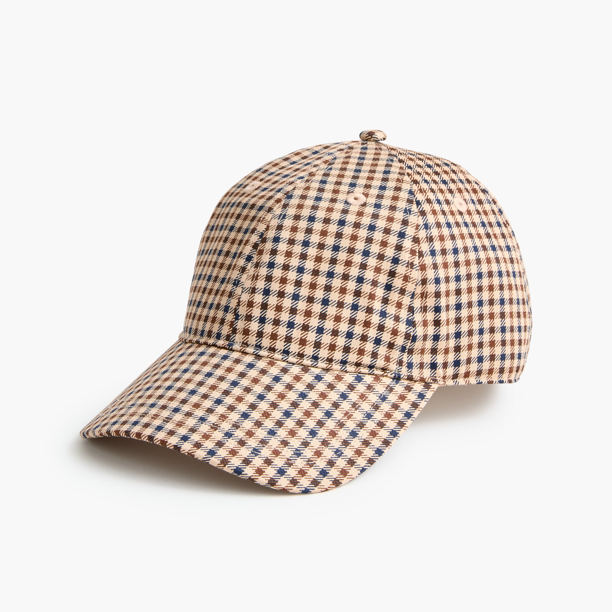 Plaid baseball hat