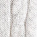 Cable button-shoulder poncho HTHR MIST