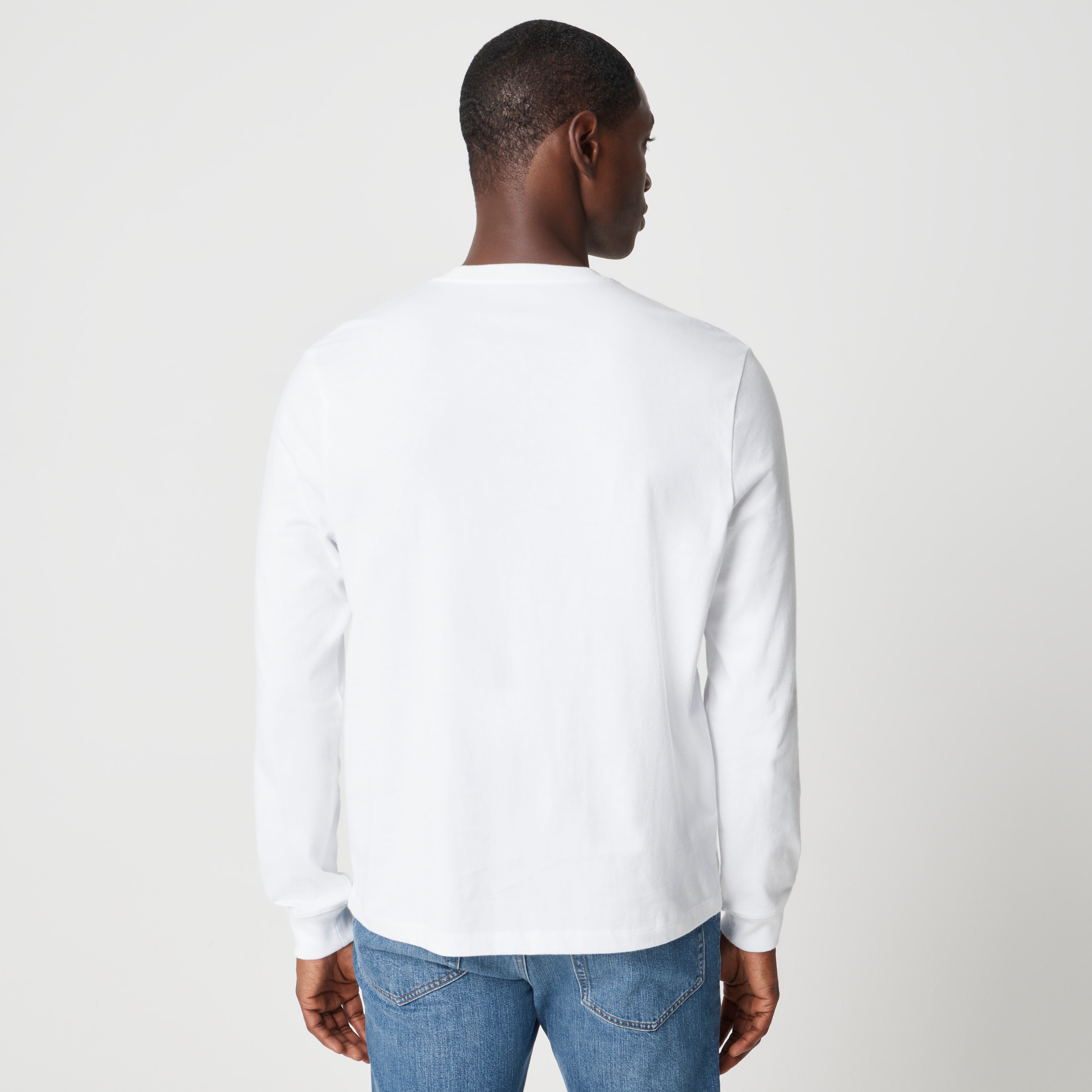 Long-sleeve 100% cotton Essential tee