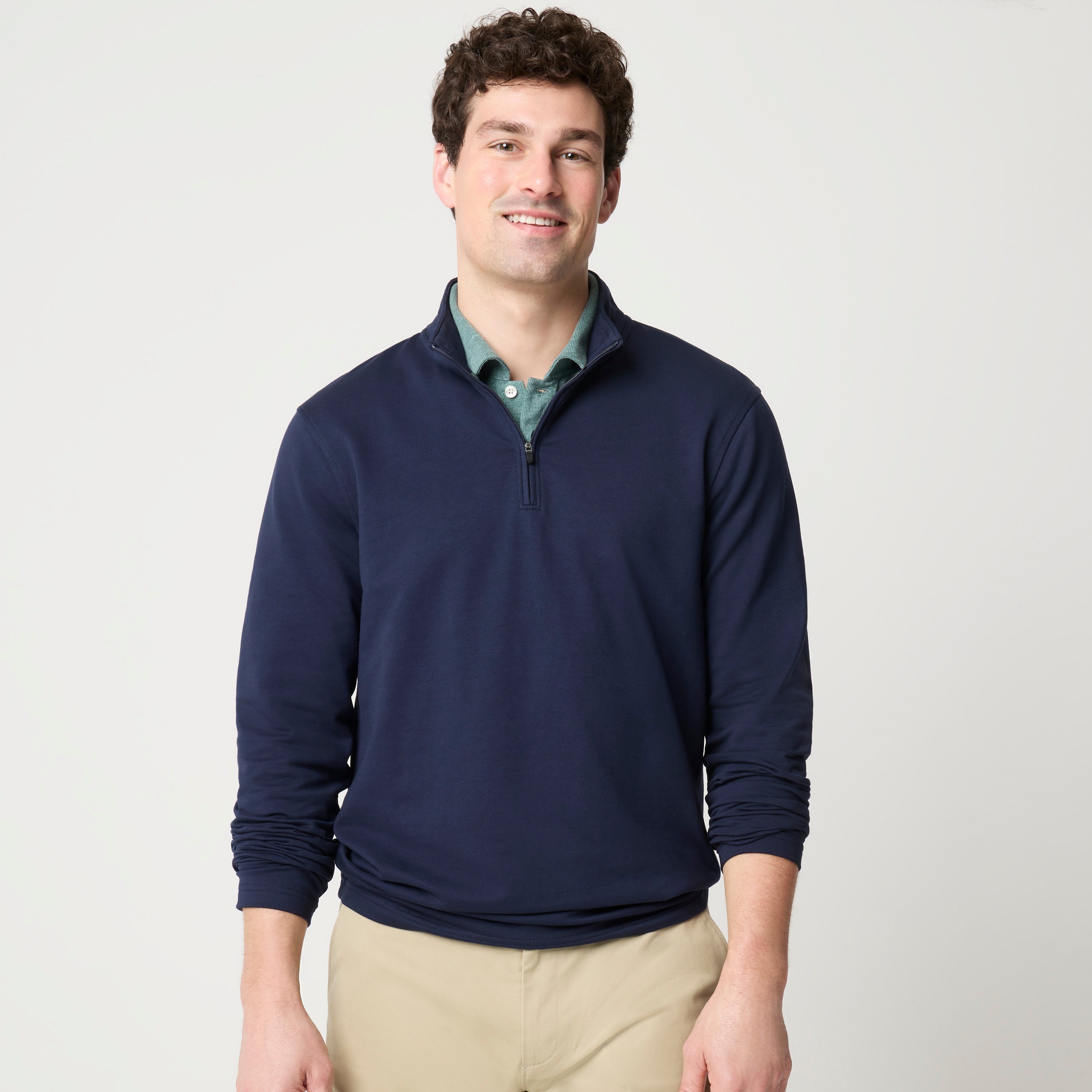 Performance terry quarter-zip